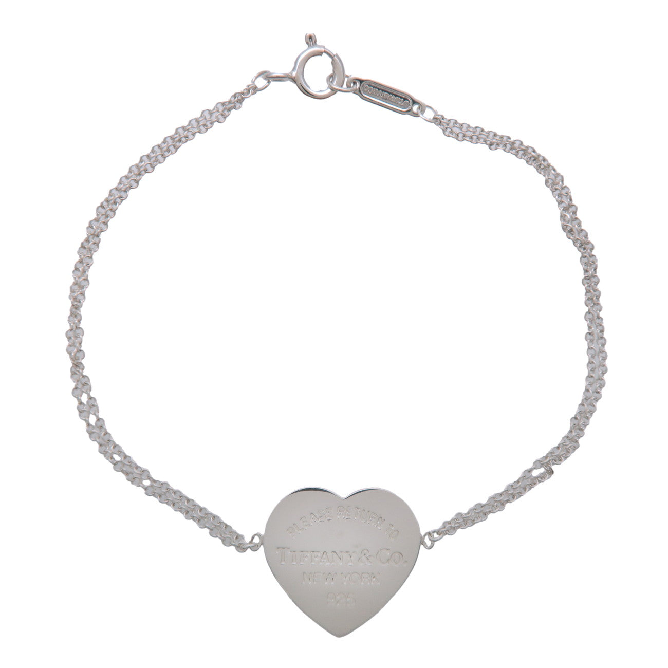 Tiffany & Co Return to Tiffany Heart Tag W Chain Bracelet SV925