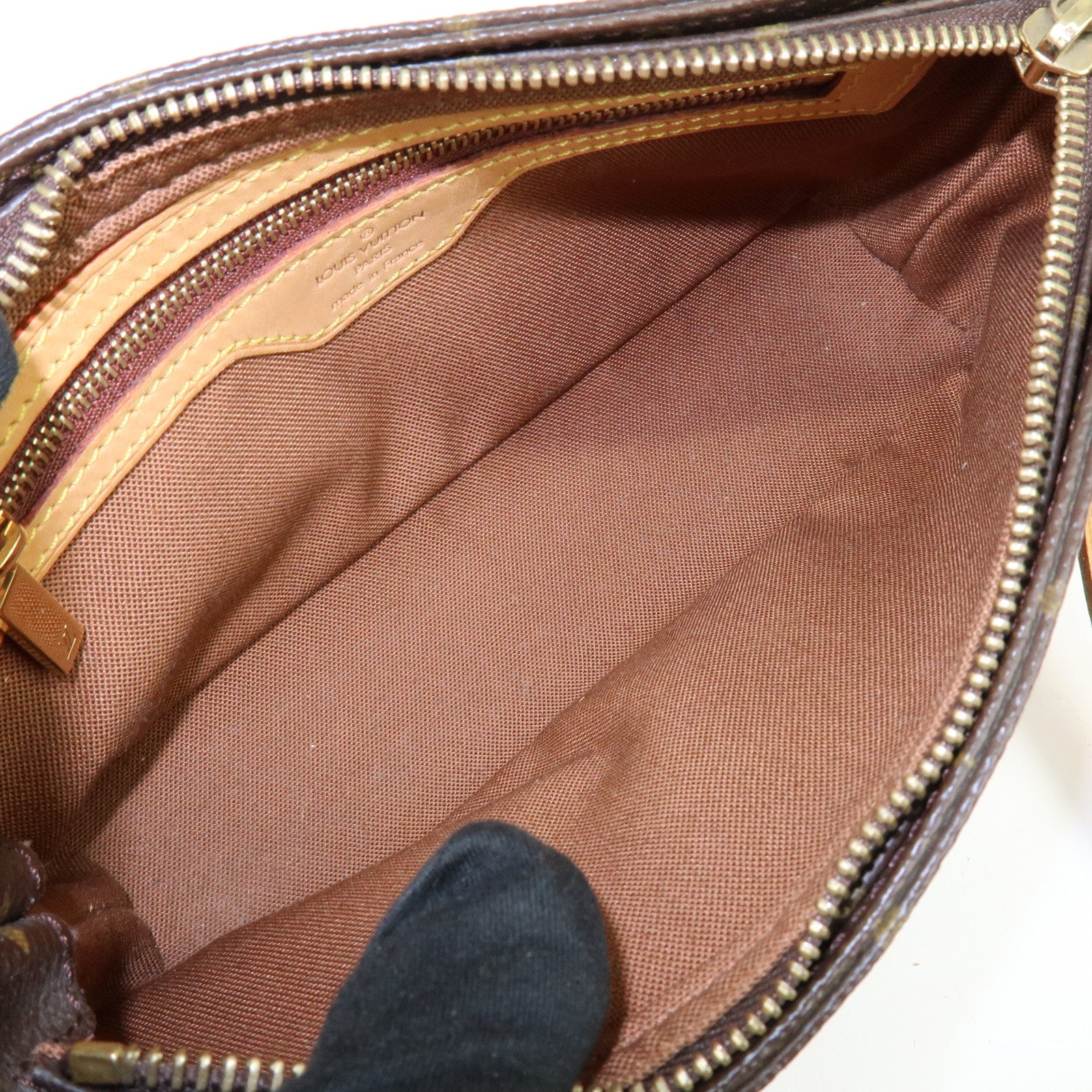 Louis Vuitton Monogram Trotteur Canvas Shoulder Bag Brown M51240