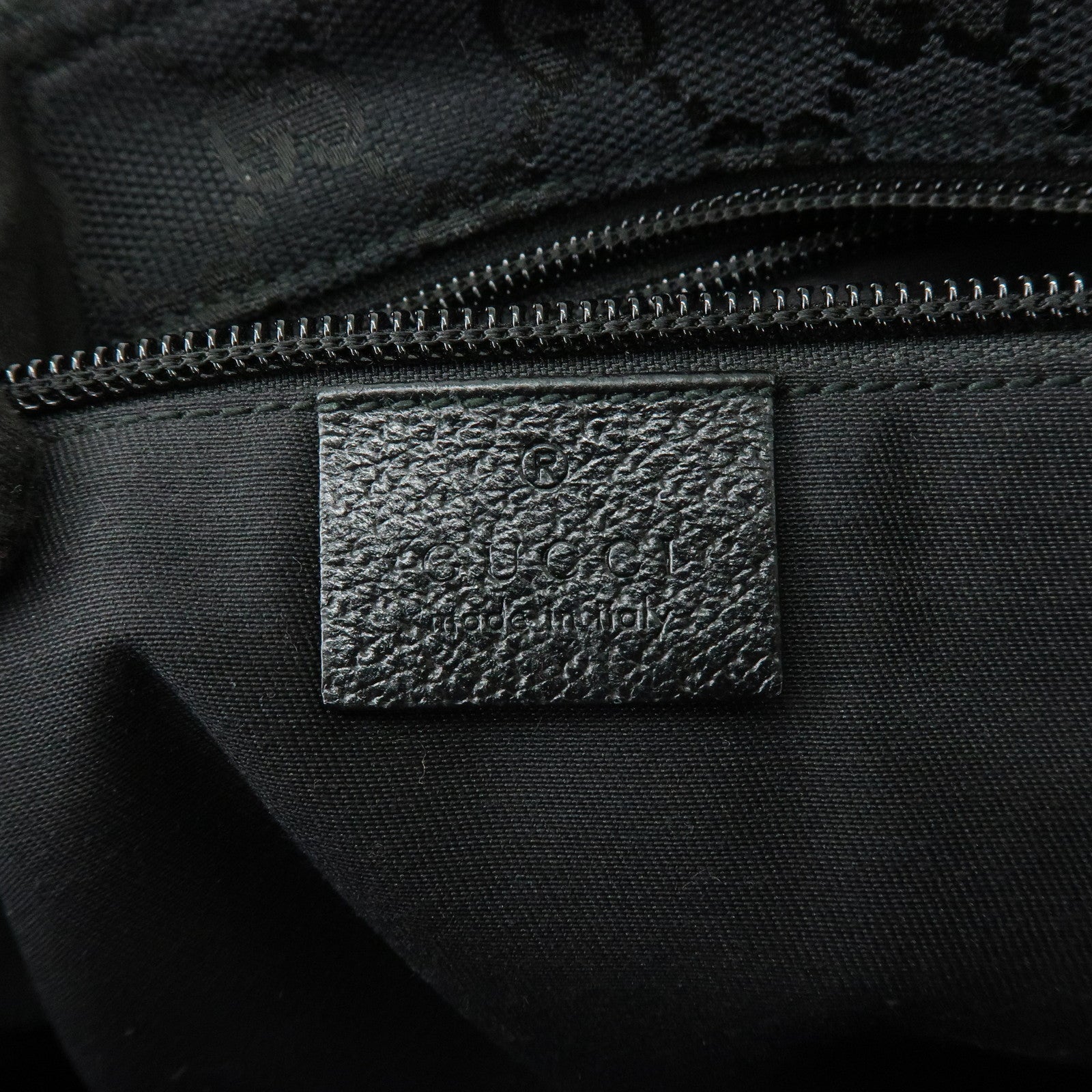 GUCCI Sherry Leather Shoulder Bag Crossbody Bag Black 189749