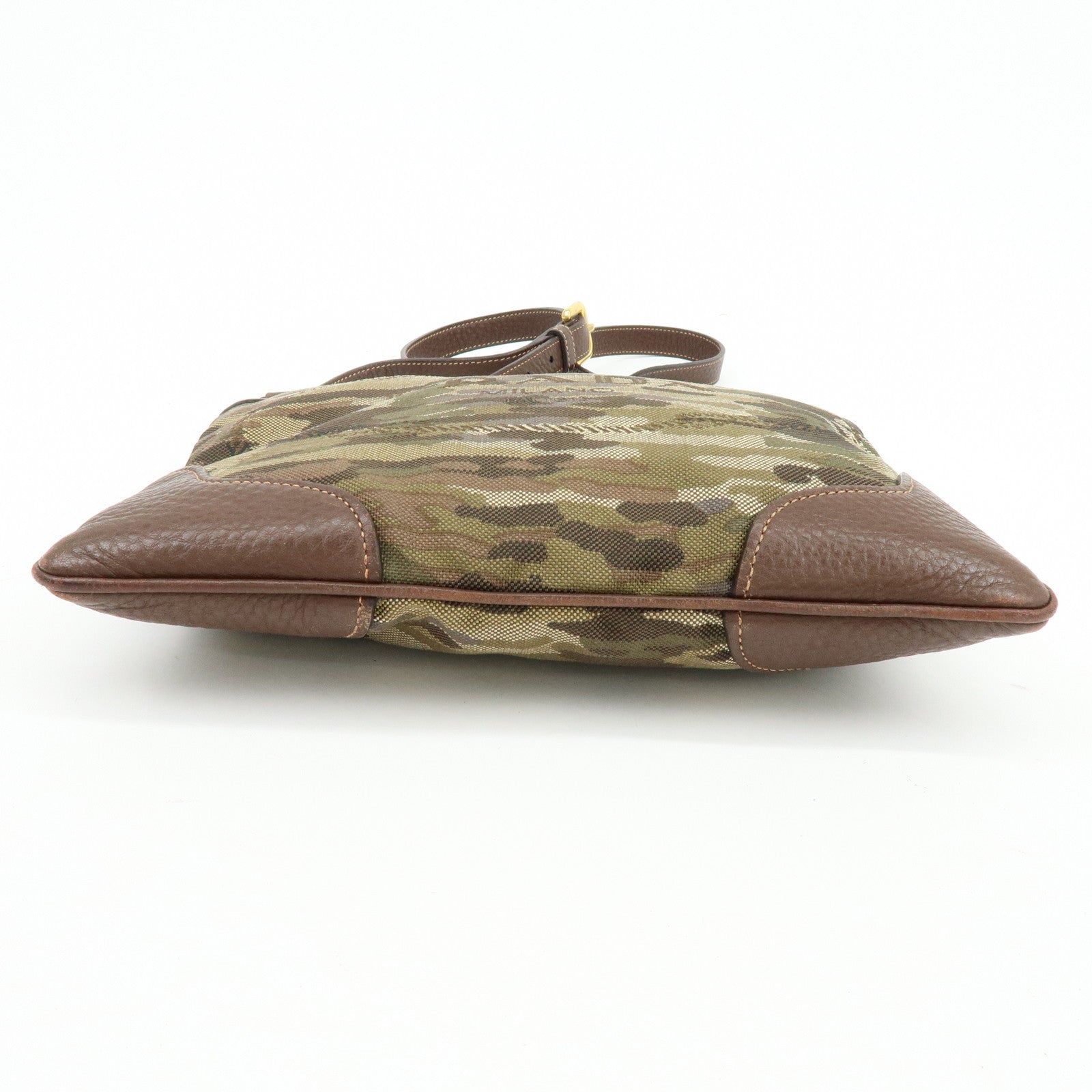 PRADA Logo Jacquard  Leather Shoulder Bag Crossbody Bag Camouflage