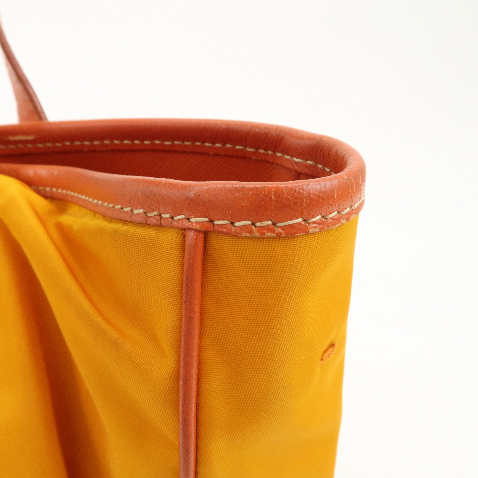 PRADA Logo 2Way Bag Tote Bag Shoulder Crossbody Bag Orange BN1473