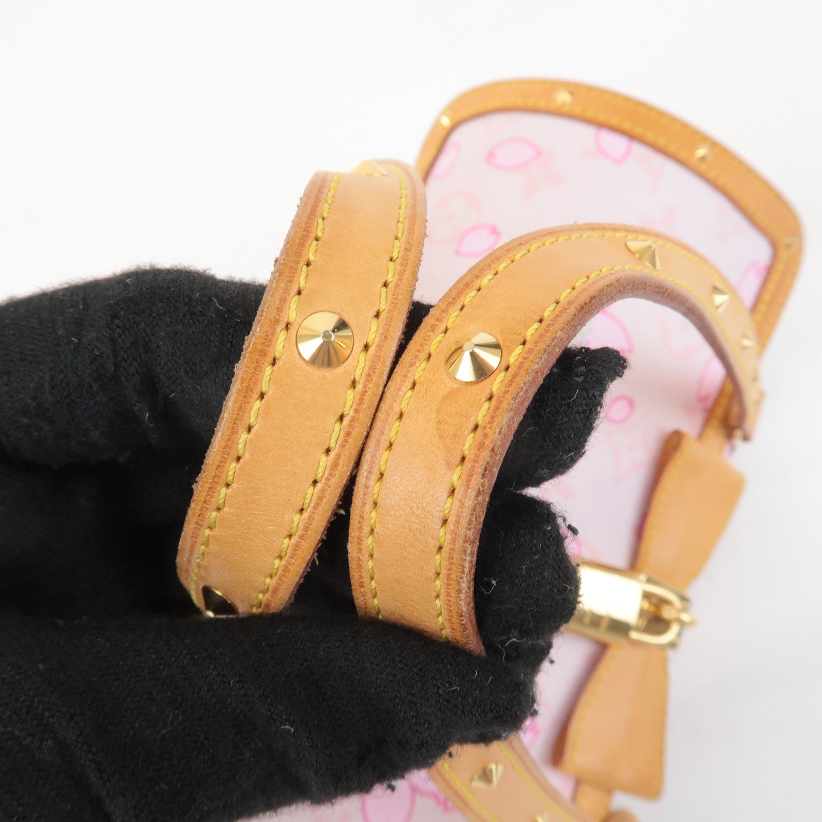 Louis Vuitton Monogram Cherry Blossom Papillon Hand Bag Rose M92010 Used