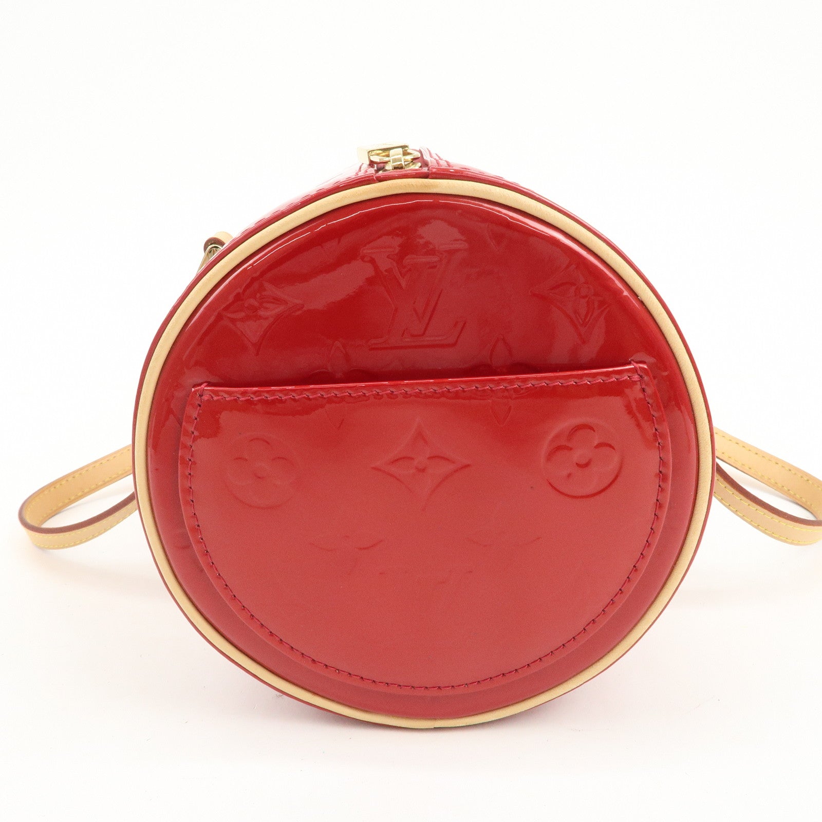Louis Vuitton Monogram Vernis Bedford Hand Bag Pomme d'Amour M91986