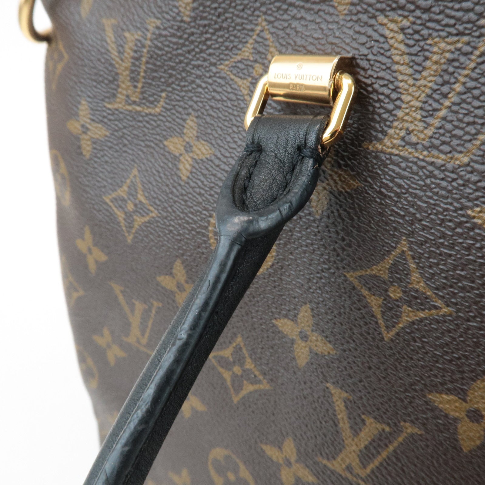 Louis Vuitton Monogram Pallas 2Way Hand Bag Noir M42756 Used
