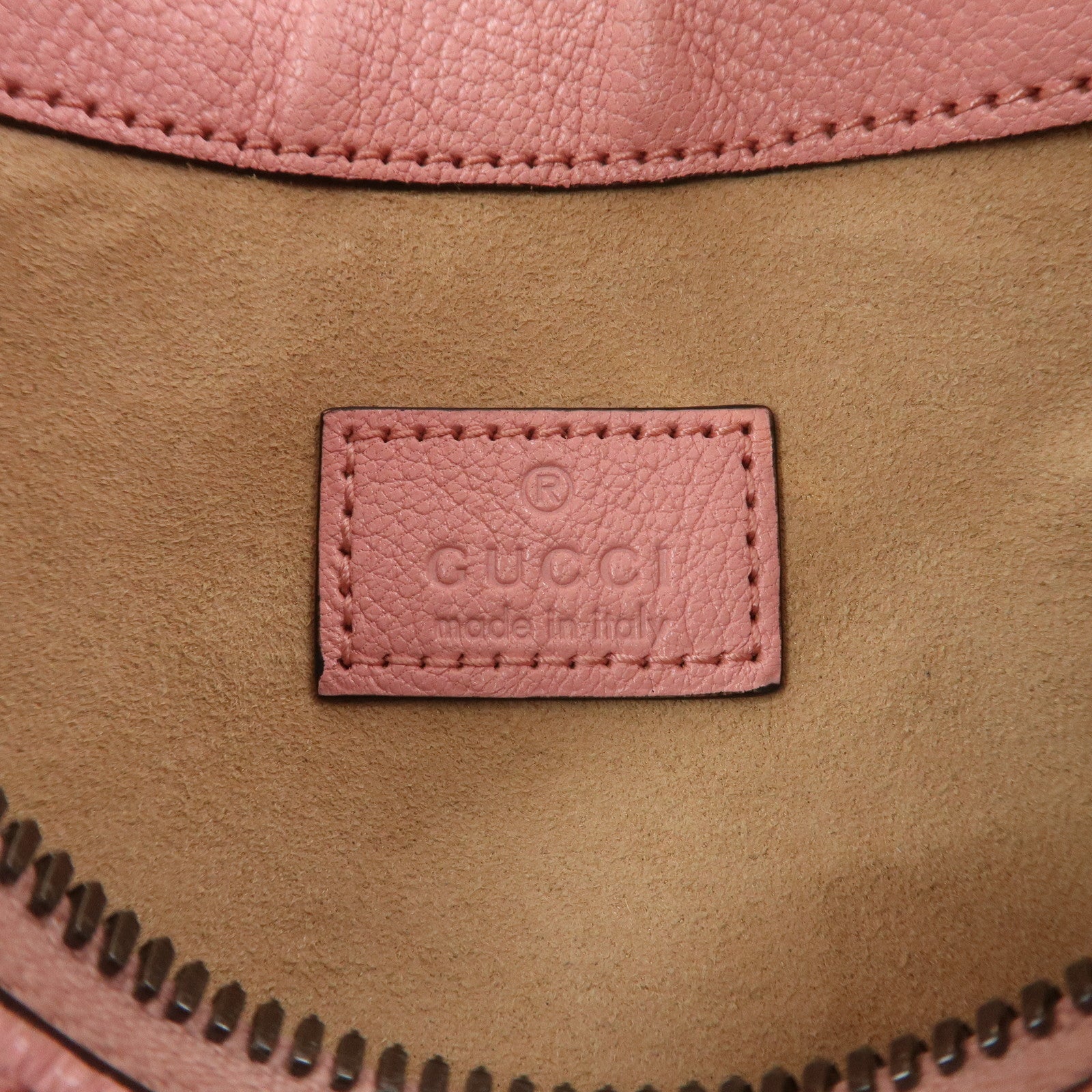 GUCCI GG Marmont Aphrodite Leather Small Hand Bag Pink 739076