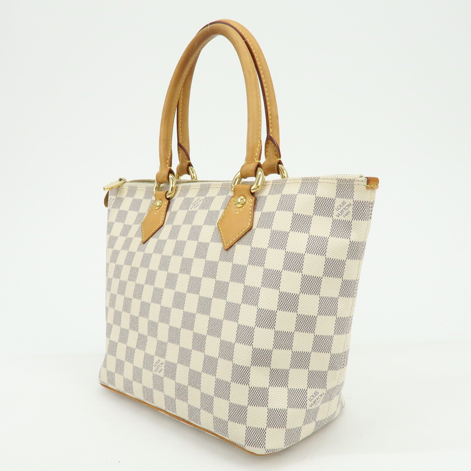 Louis Vuitton Damier Azur Saleya PM Tote Bag Hand Bag N51186