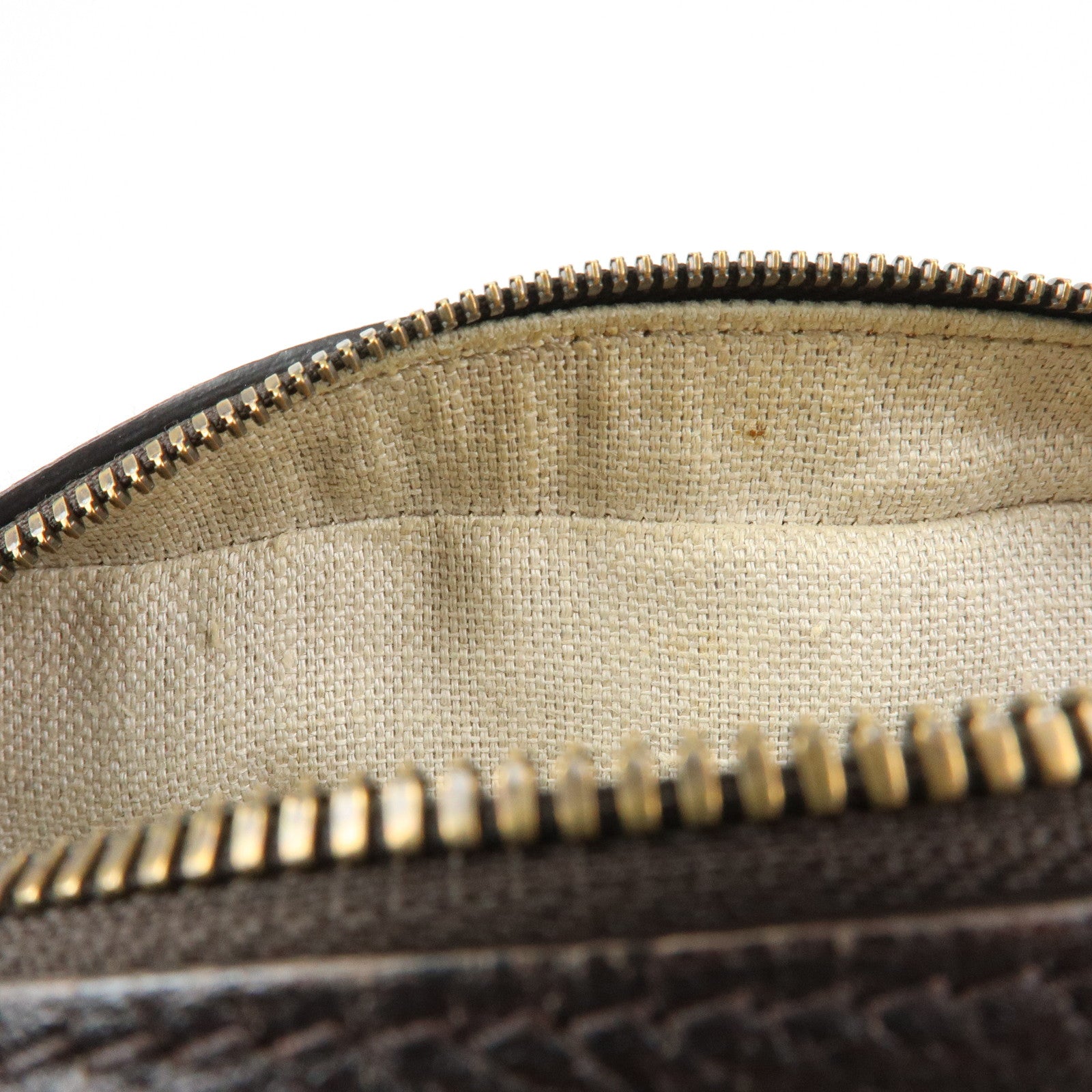 GUCCI Sherry Leather Shoulder Bag Crossbody Bag Brown 412008