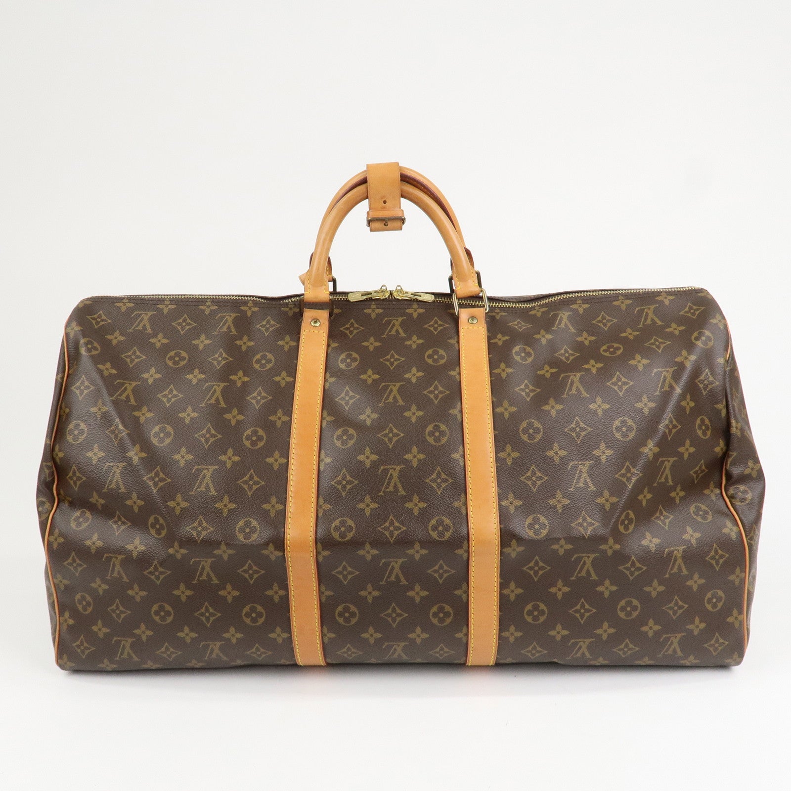Louis Vuitton Monogram Keep All 60 Boston Bag Brown M41422