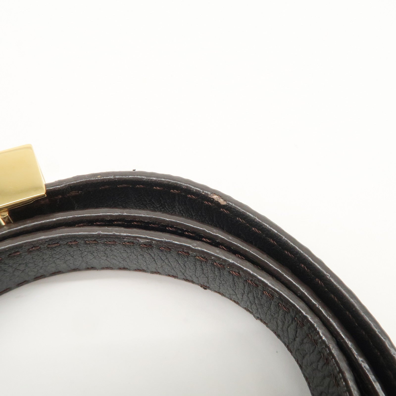 Louis Vuitton Monogram Canvas Box It Bracelet Brown M6740