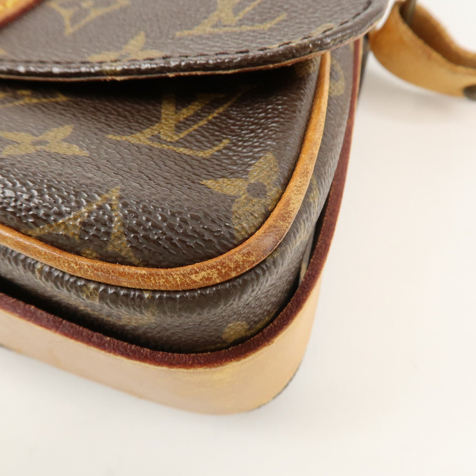 Louis Vuitton Monogram Cartouchiere MM  Shoulder Bag M51253 Used