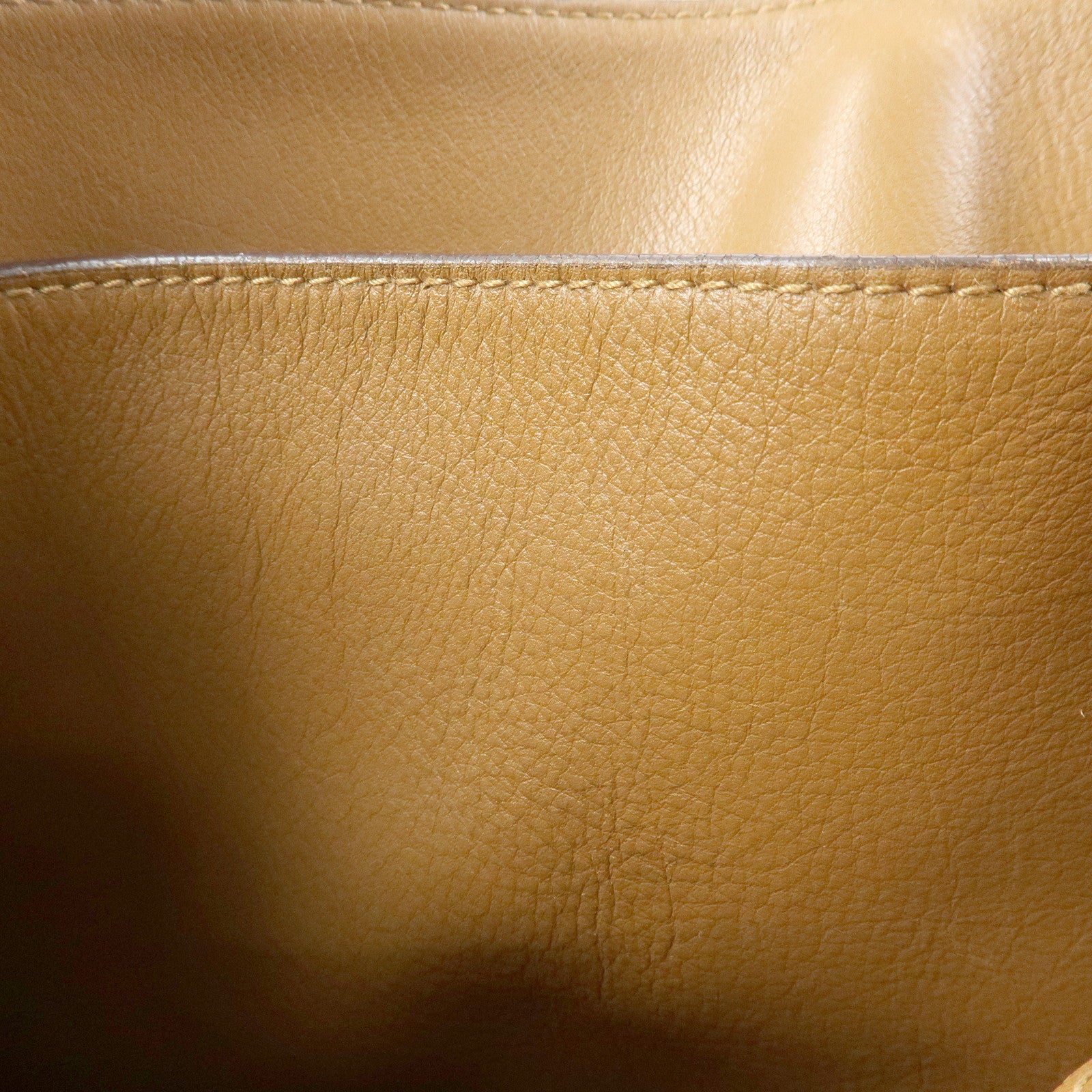 LOEWE Logo Leather Flap Shoulder Bag Pouch Brown