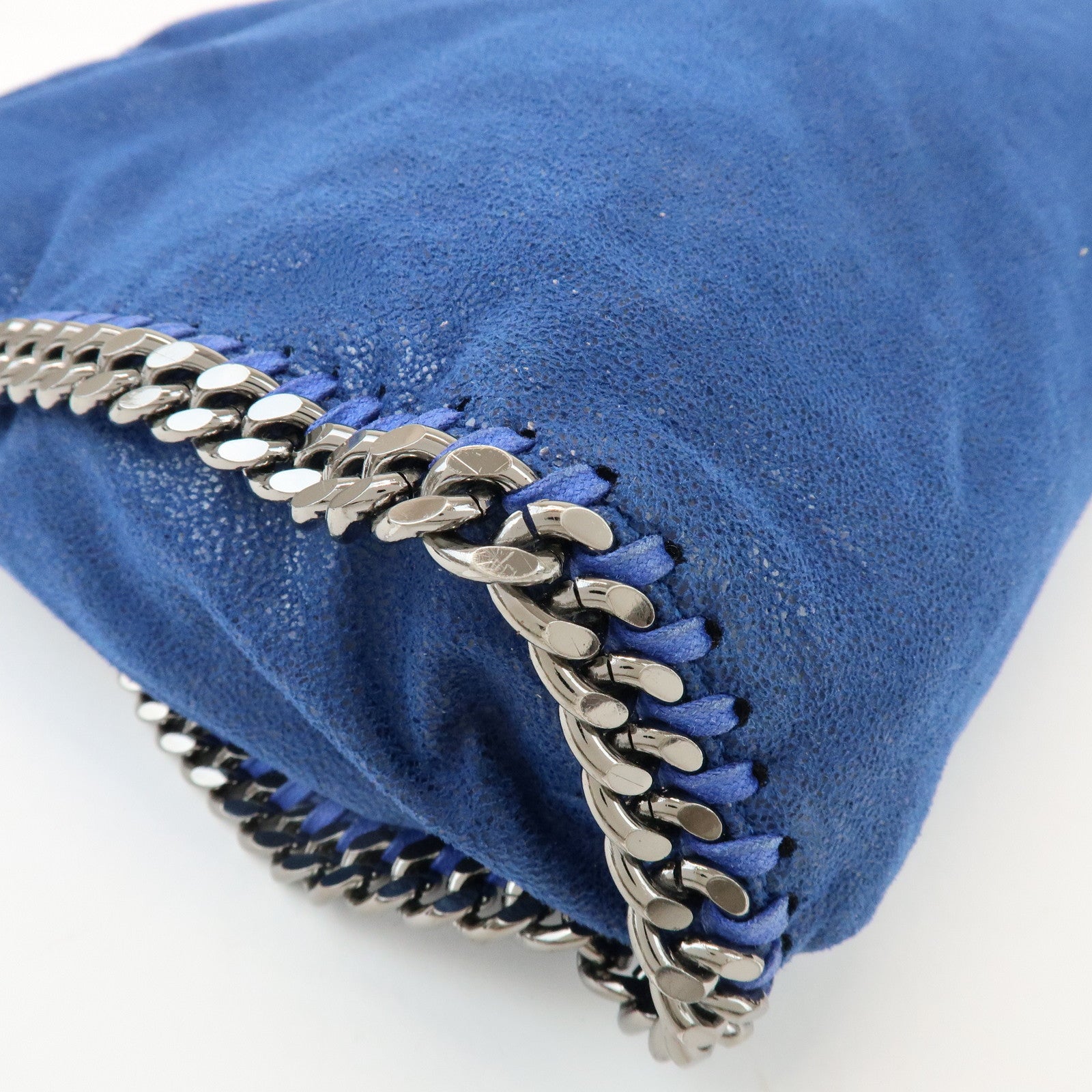 STELLA MCCARTNEY Falabella 2Way Shoulder Bag Tote Bag Blue Silver