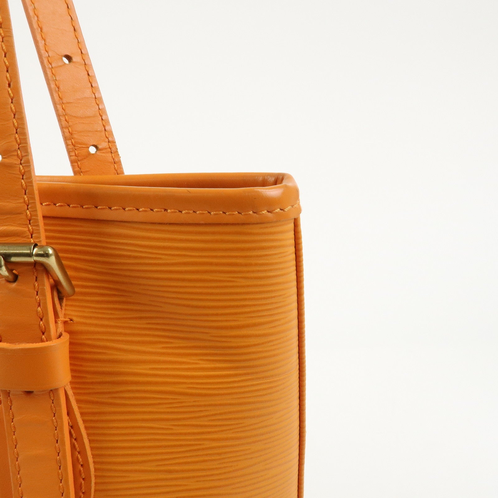 Louis Vuitton Epi Bucket PM Shoulder Bag Tote Bag Mandarin M5899H
