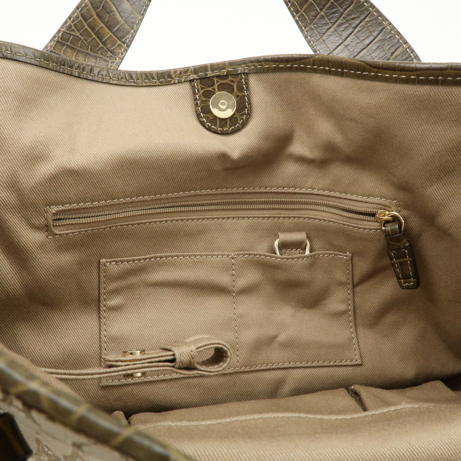 CELINE Macadam Bittersweet Shoulder Bag Tote Bag Hand Bag Beige