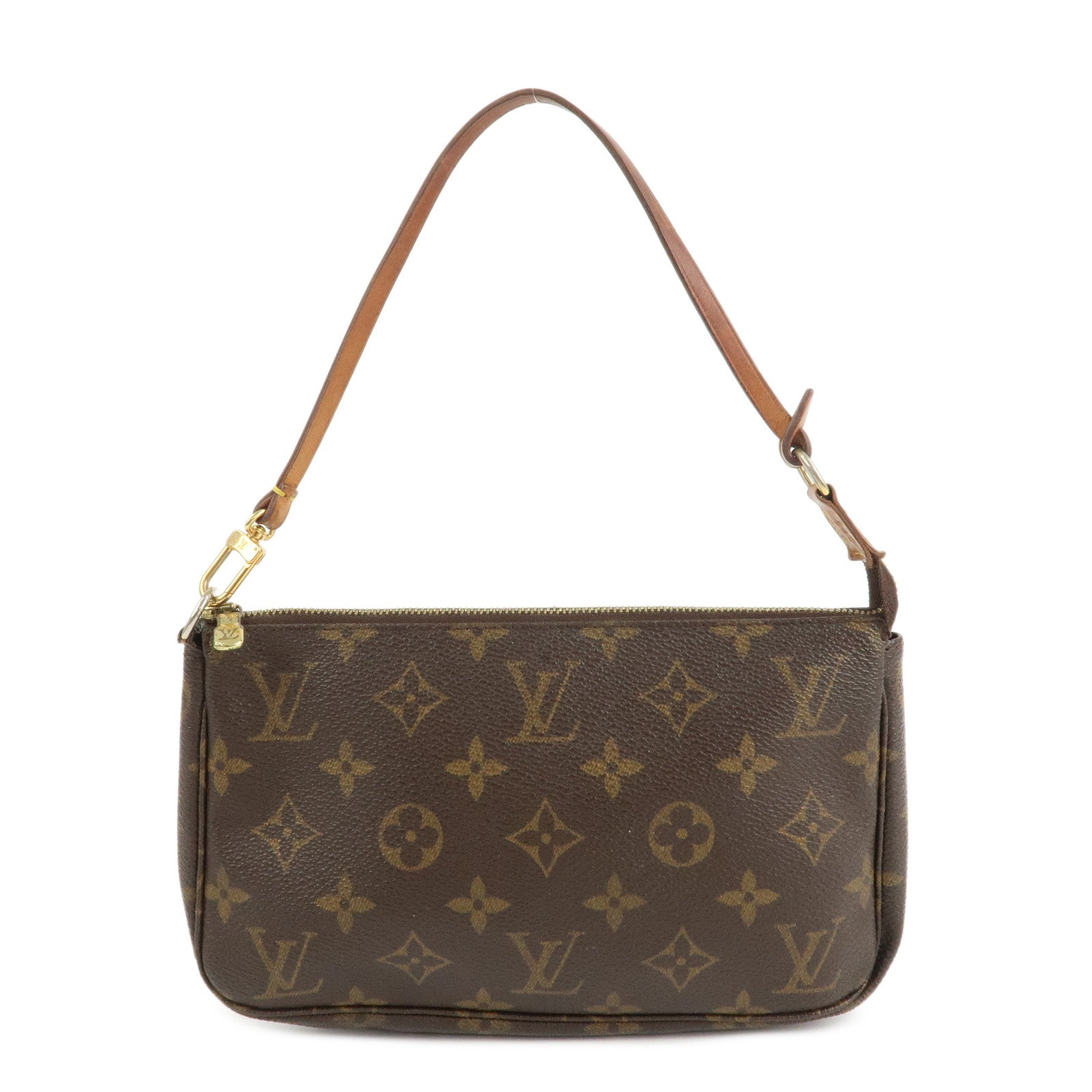 Louis Vuitton Monogram Pochette Accessoires Hand Bag Brown M51980
