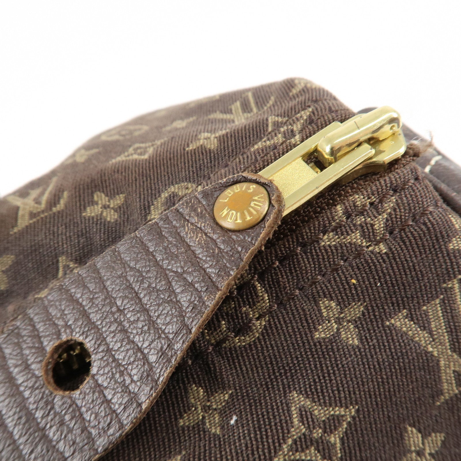 Louis Vuitton Monogram Mini Lin Speedy 30 Boston Bag Ebene M95224 Used