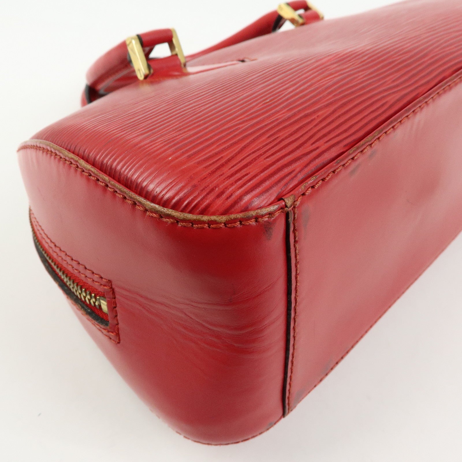 Louis Vuitton Epi Leather Jasmine Hand Bag Castilian Red M52087