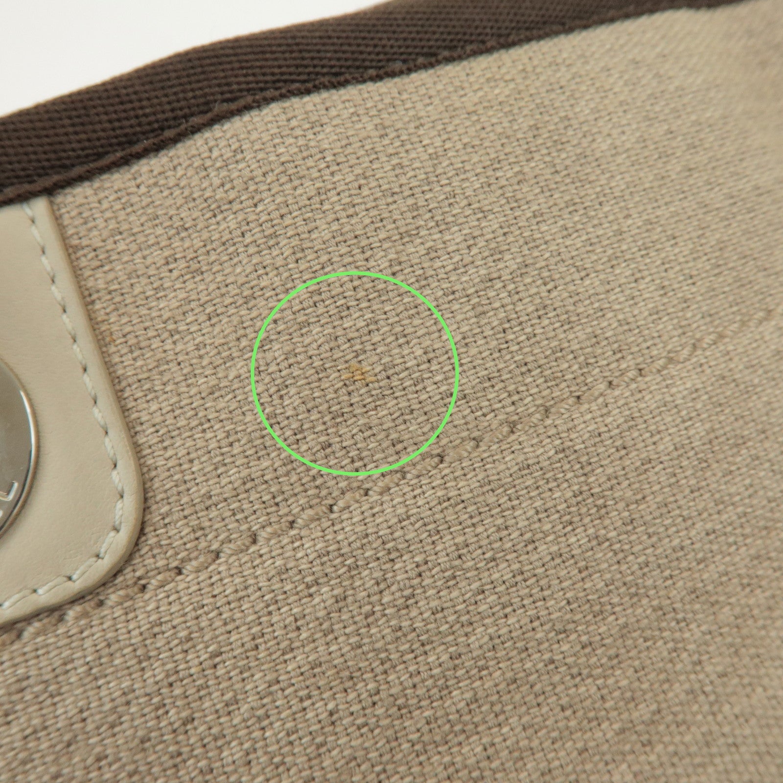 CHANEL Deauville GM Canvas Leather 2Way Tote Bag Beige A66941