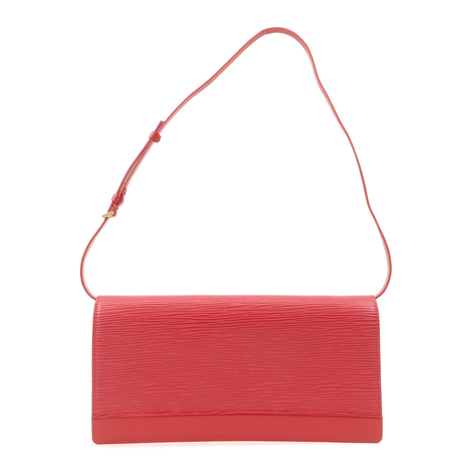 Louis Vuitton Epi leather Honfleur Cuir Hand Bag Red M5273E