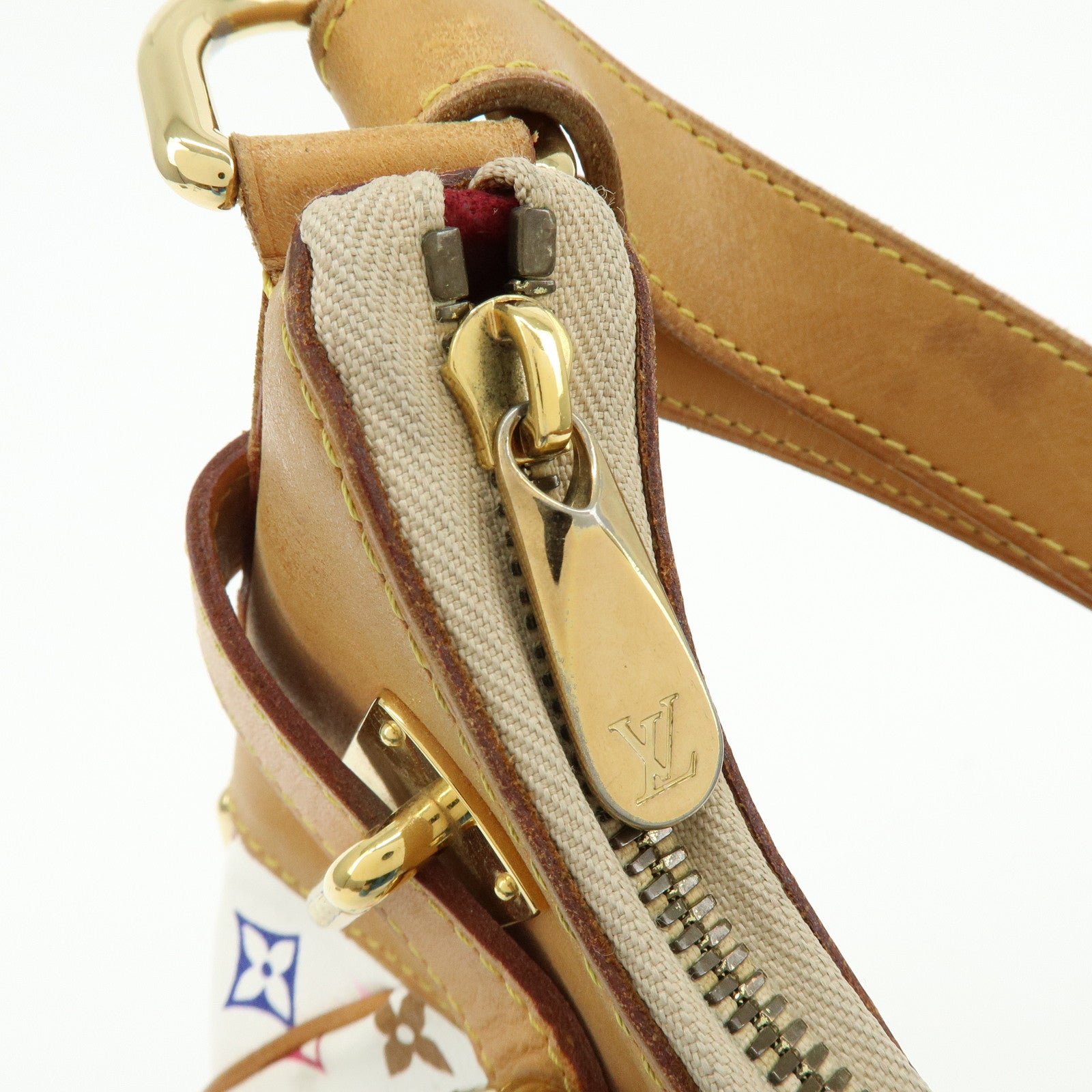 Louis Vuitton Monogram Multicolor Greta Shoulder Bag Blanc M40195