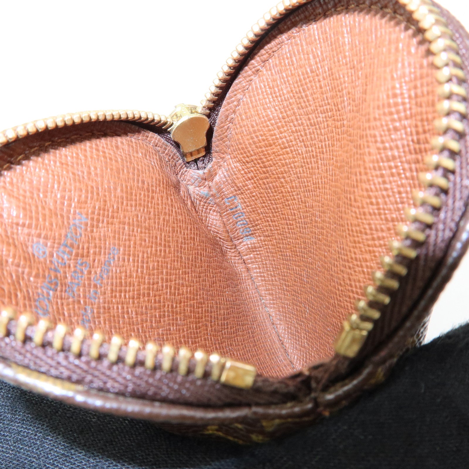 Louis Vuitton Monogram Porte Monnaie Rond Coin Case Brown M61926