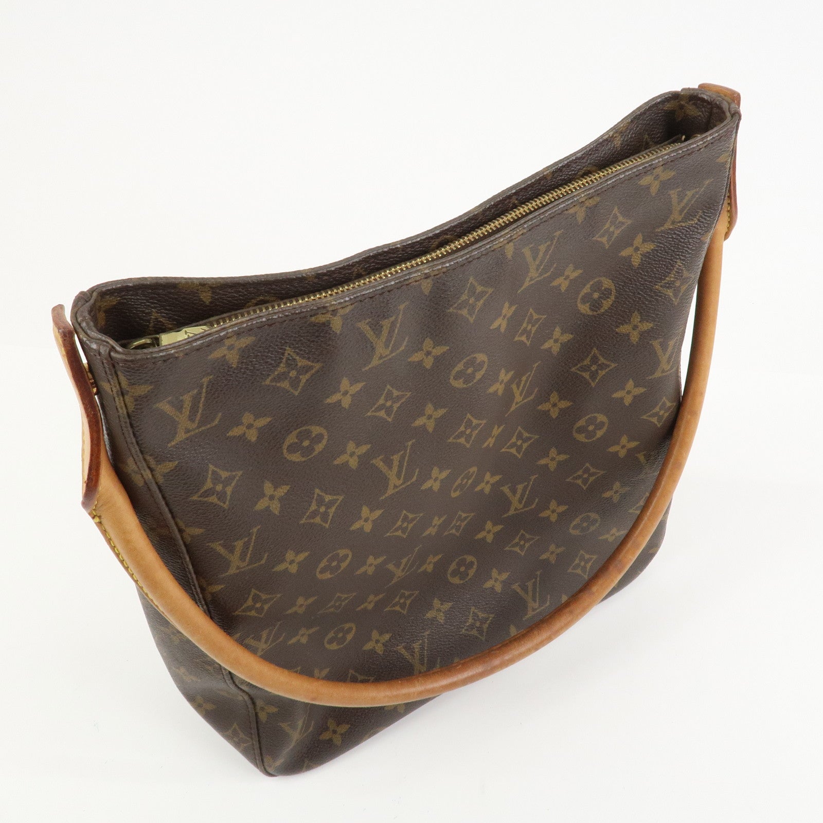 Louis Vuitton Monogram Looping GM Shoulder Bag Brown M51145