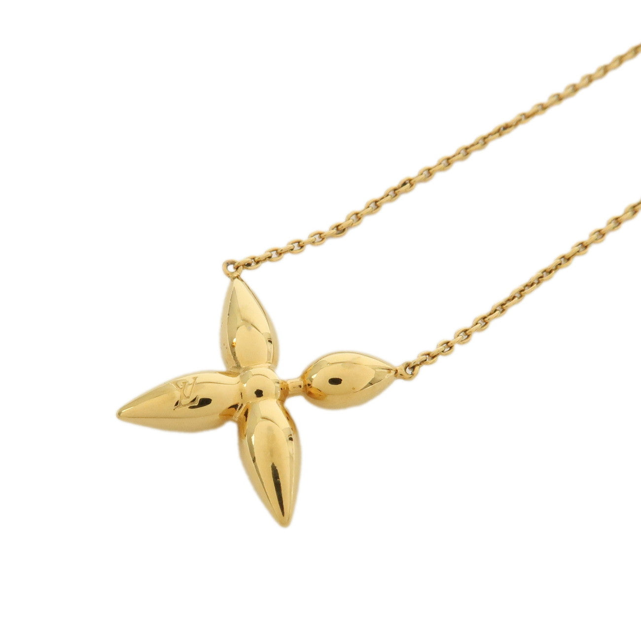 Louis Vuitton Collier Louisette Monogram Flower Necklace M00365
