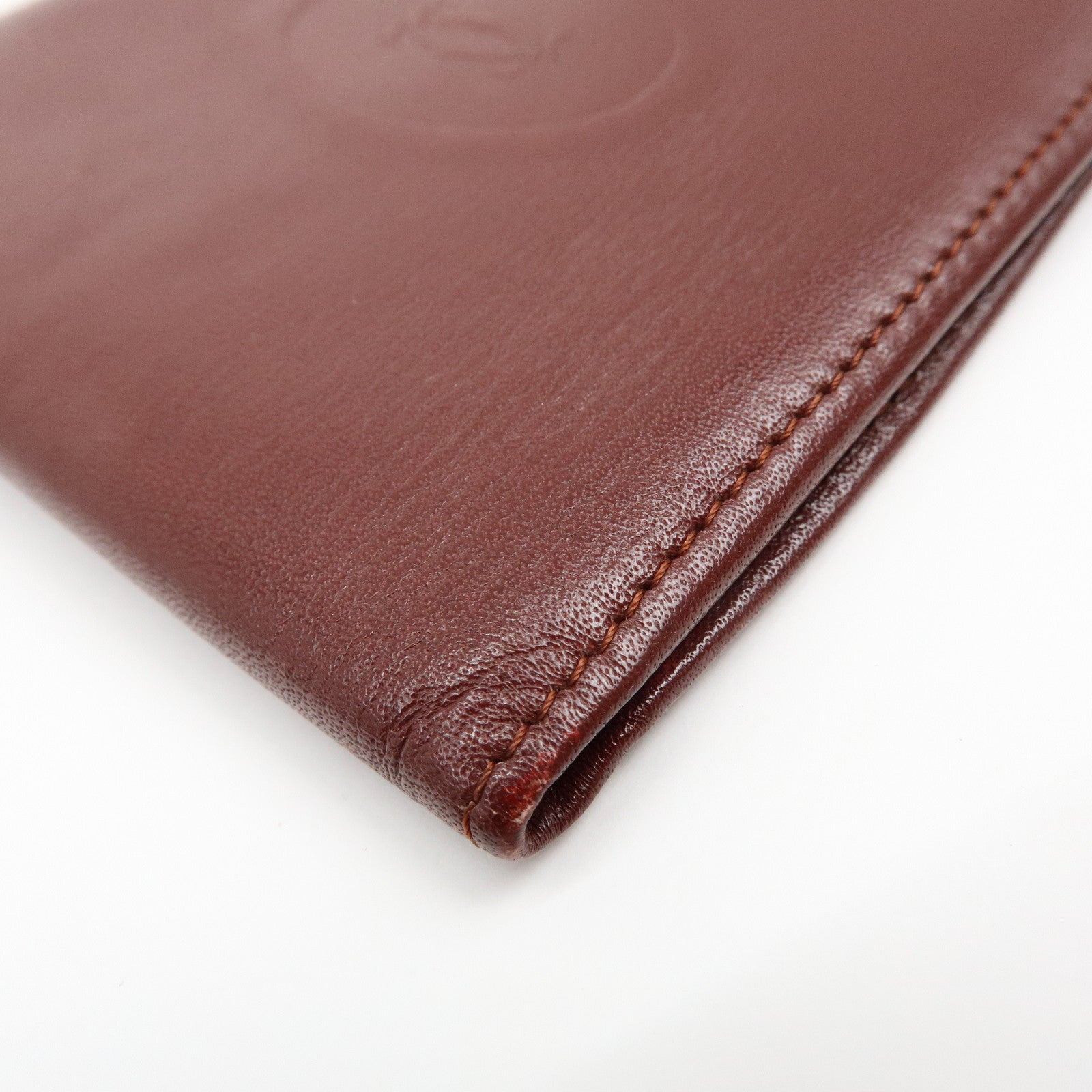 Cartier Must de Cartier Set of 2 Leather Compact Wallet Bordeaux