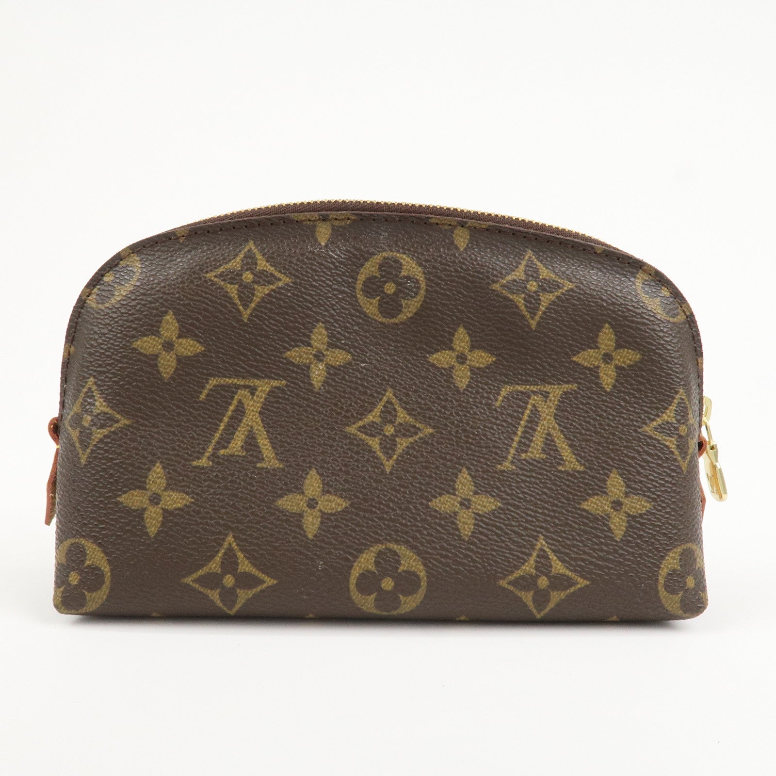 Louis Vuitton Monogram Canvas Pochette Cosmetic Pouch Brown M47515