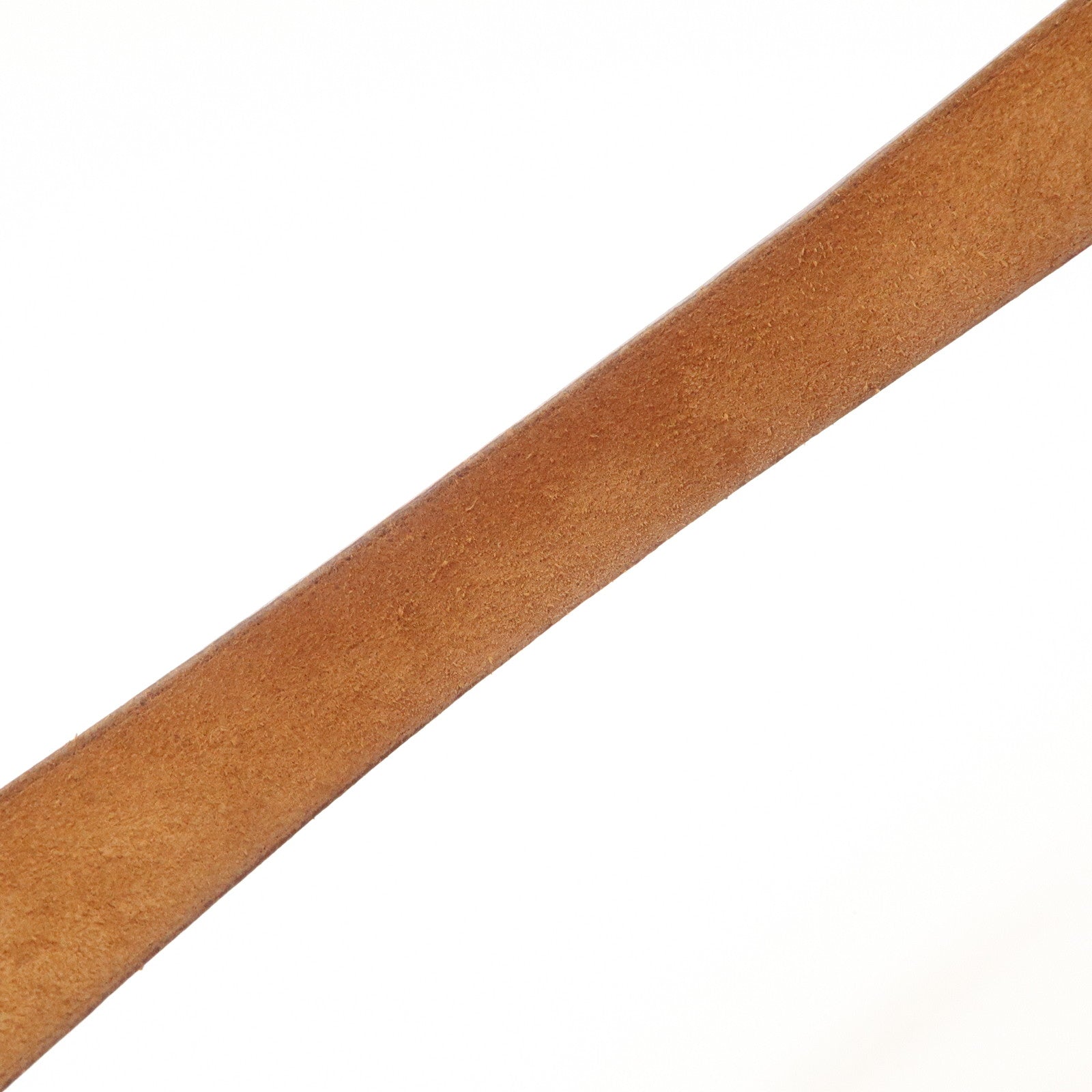 HERMES Leather Felt Cabalicol P Stamped Shoulder Bag Beige Red Used