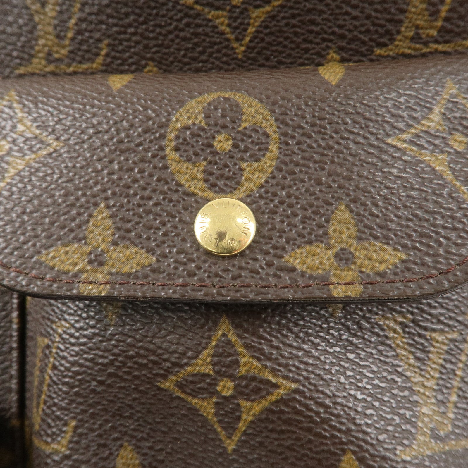 Louis Vuitton Monogram Partition Pouch Wristlet Bag M51901 Used