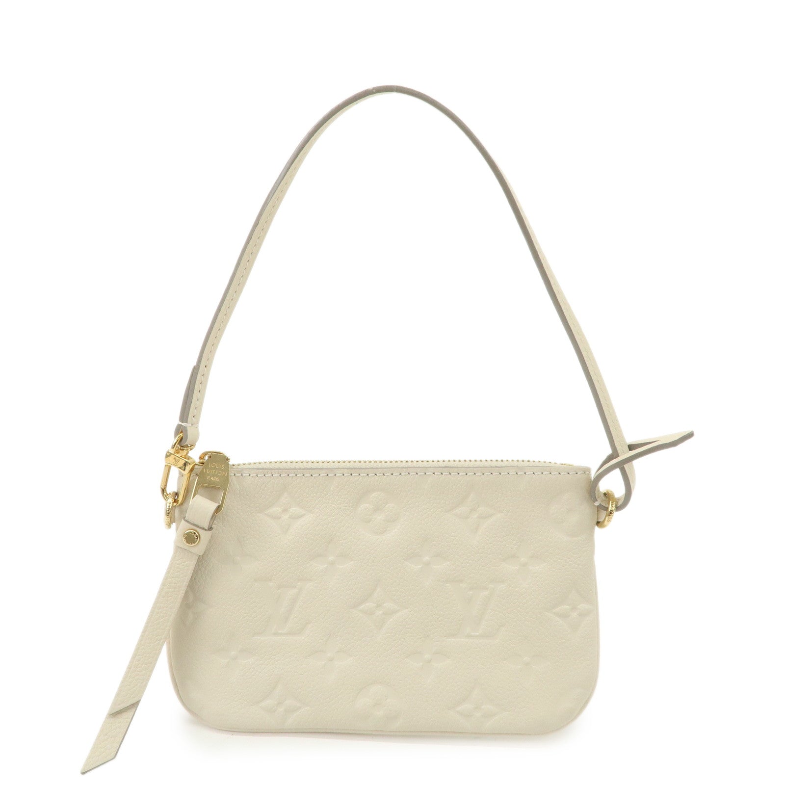 Louis Vuitton Monogram Empreinte Citadines Pouch Hand Bag Neige