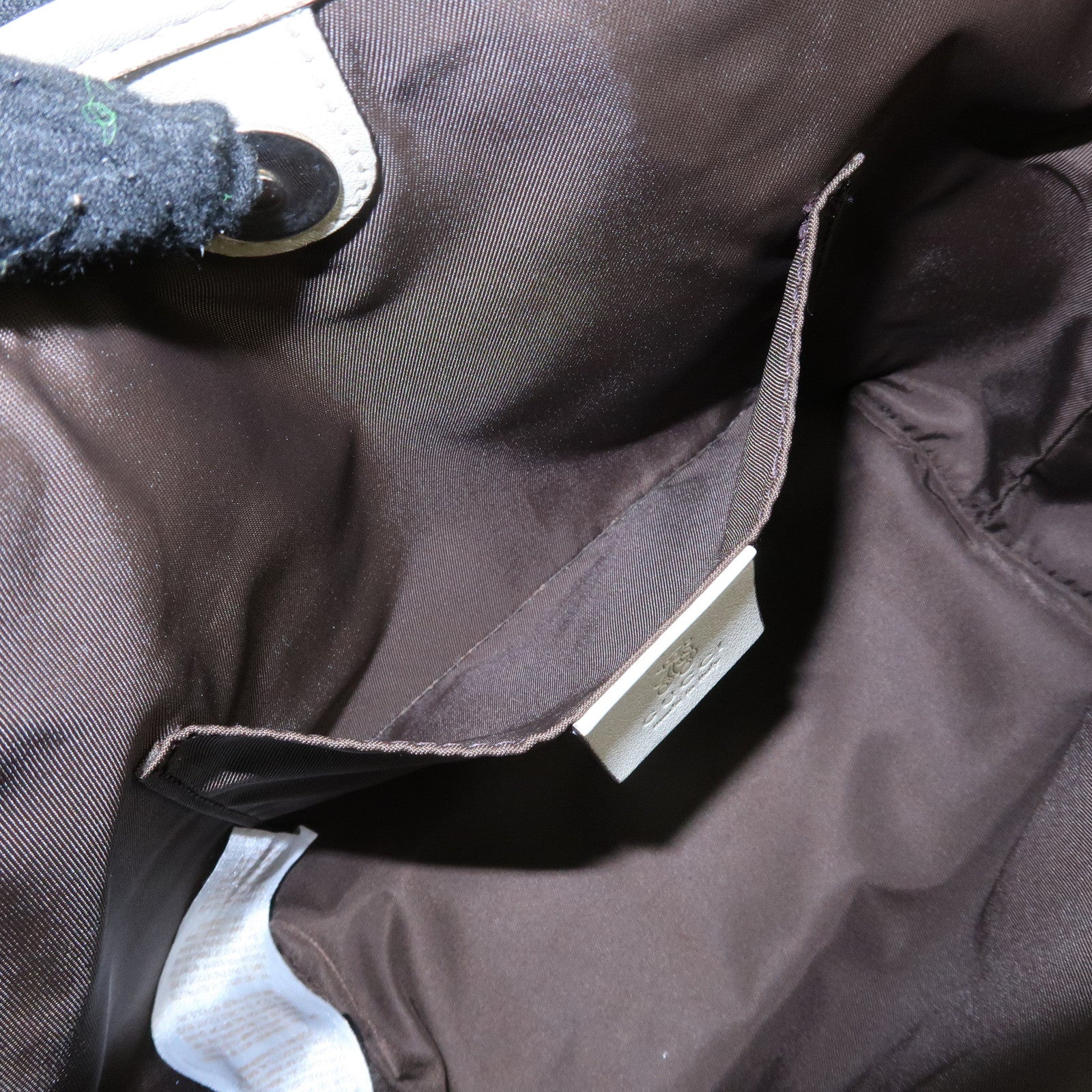 GUCCI GG Supreme Leather Tote Bag Hand Bag Beige 297557