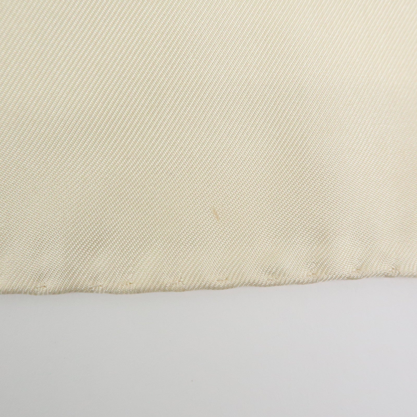 CHANEL Silk 100% Scarf Chain Medal Motif Beige Gold