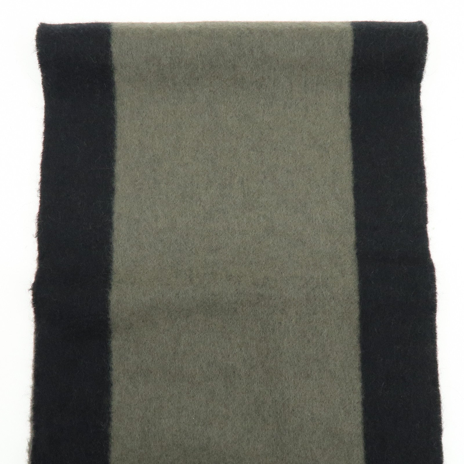Louis Vuitton Wool Angora Scarf Black Khaki M70024