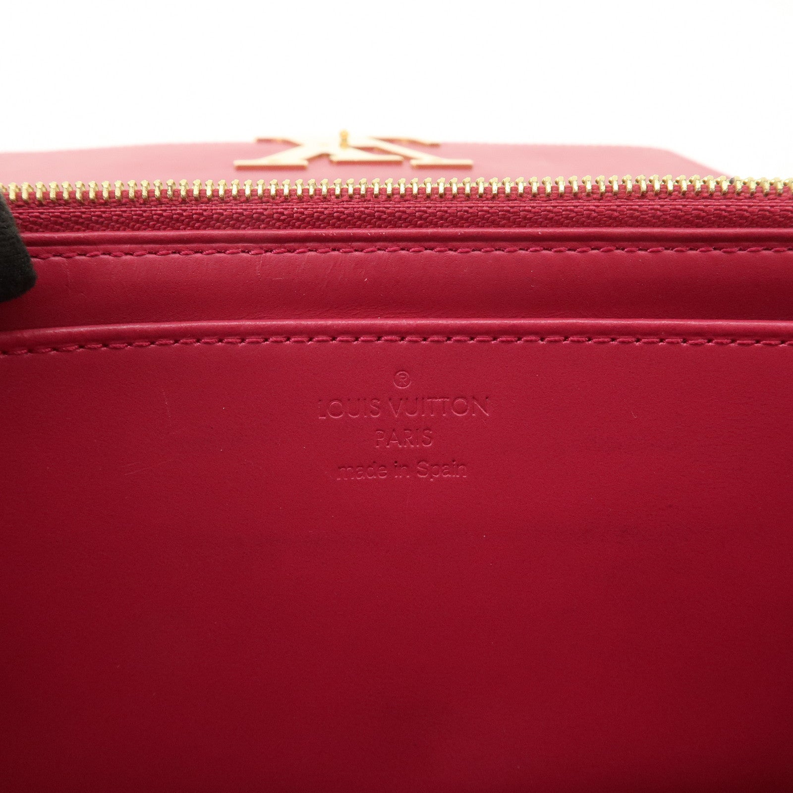 Louis Vuitton Vernis Leather Louise GM Clutch Bag Wallet Rose Indien M61317