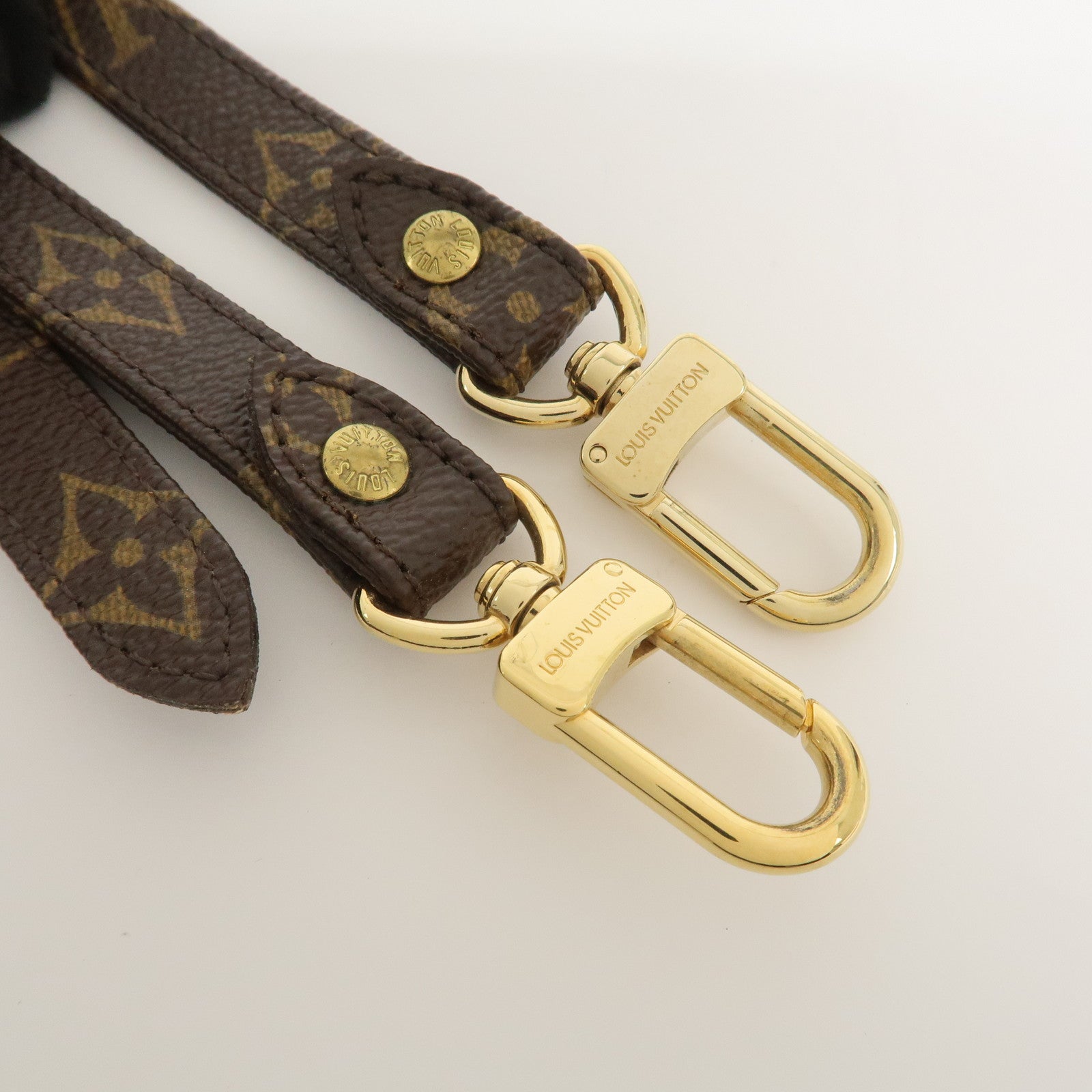 Louis Vuitton Monogram Adjustable Shoulder Strap Brown 120cm J52315