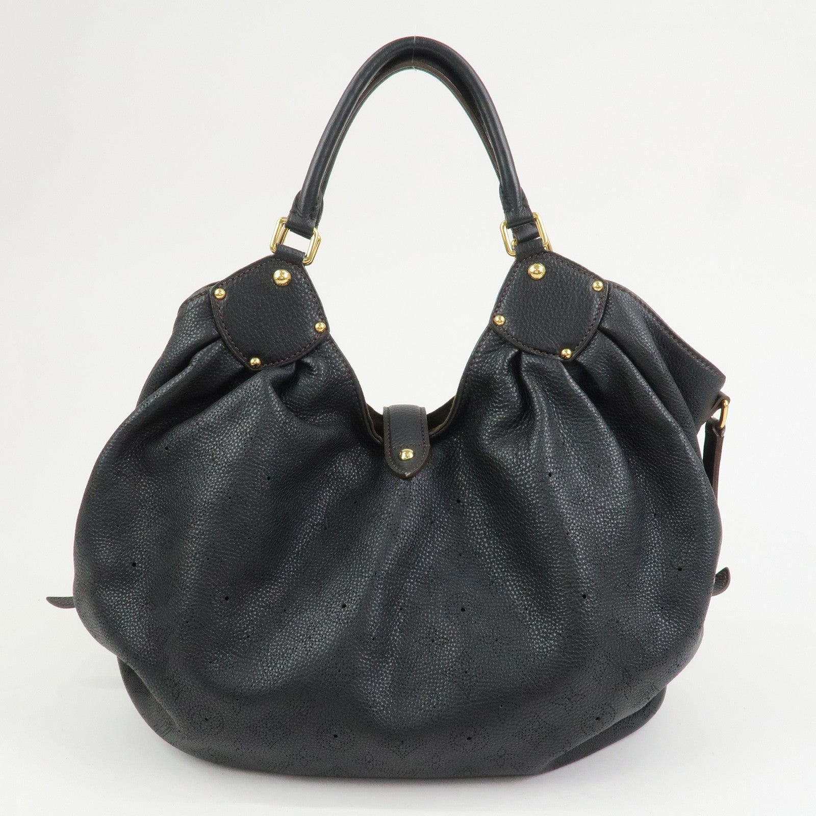 Louis Vuitton Monogram Mahina XL Leather Hand Bag Noir M95547