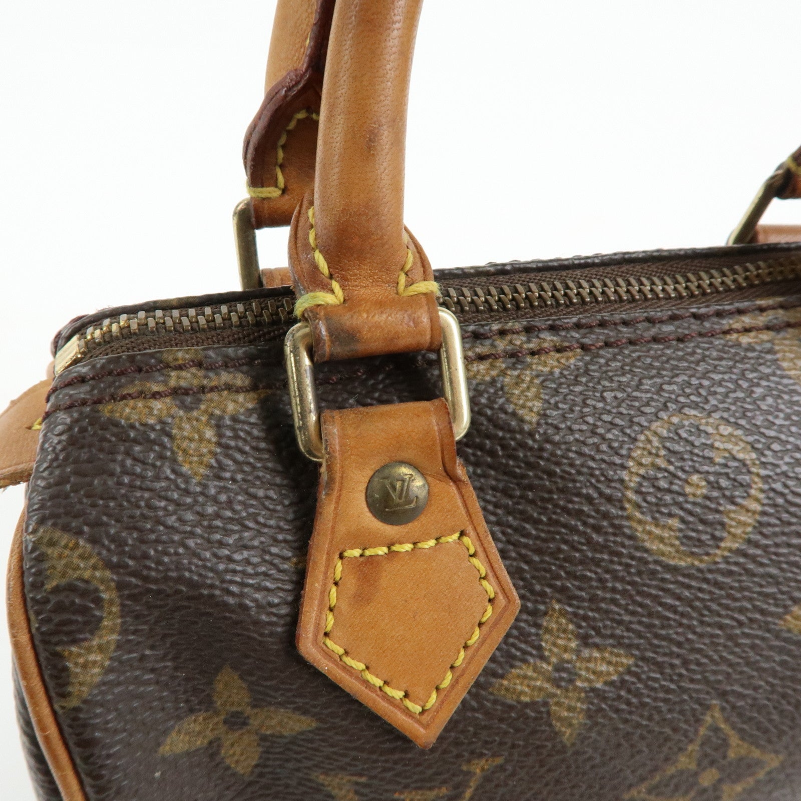 Louis Vuitton Monogram Canvas Mini Speedy Hand Bag & Strap M41534