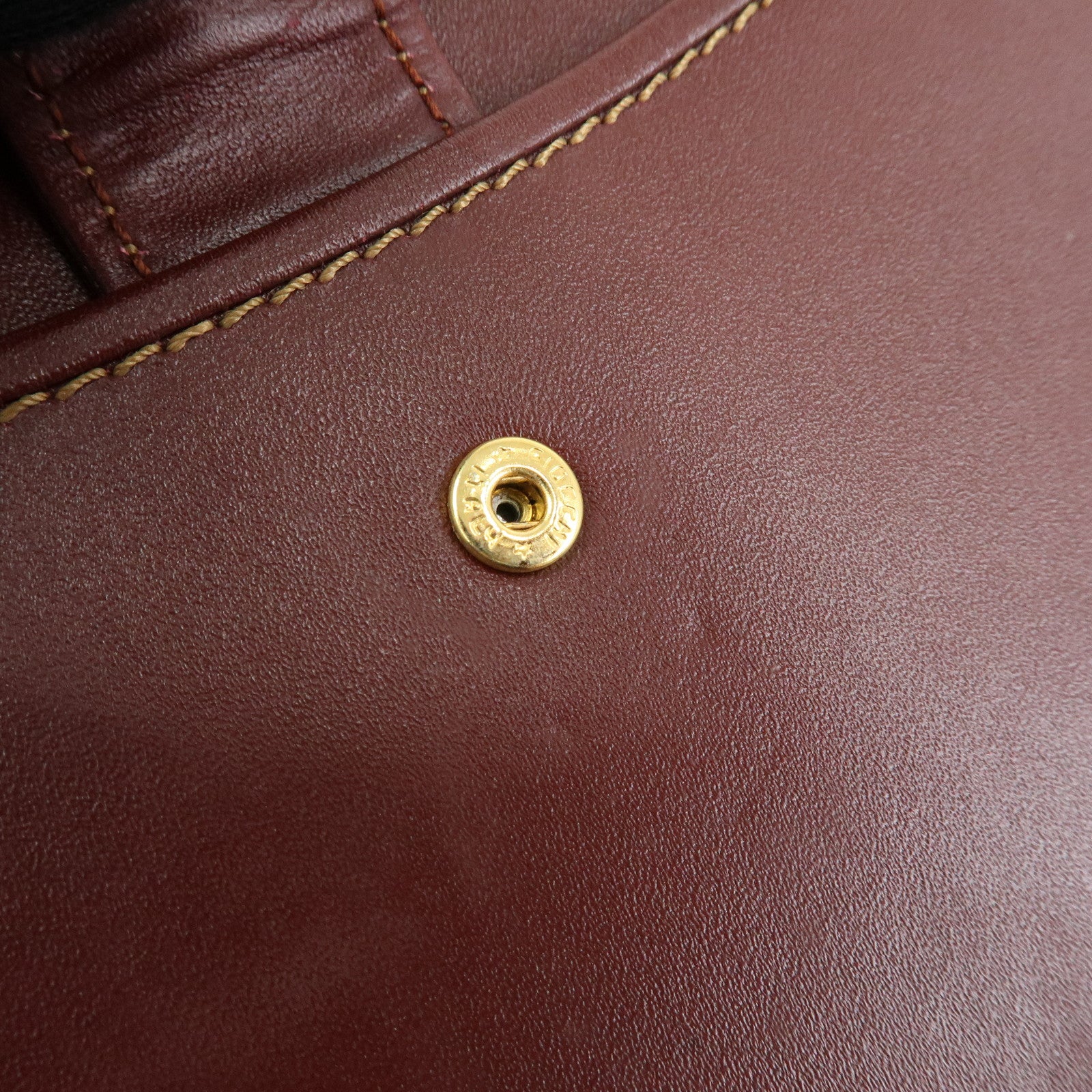 Cartier Must de Cartier Leather Shoulder Bag Crossbody Bag Bordeaux