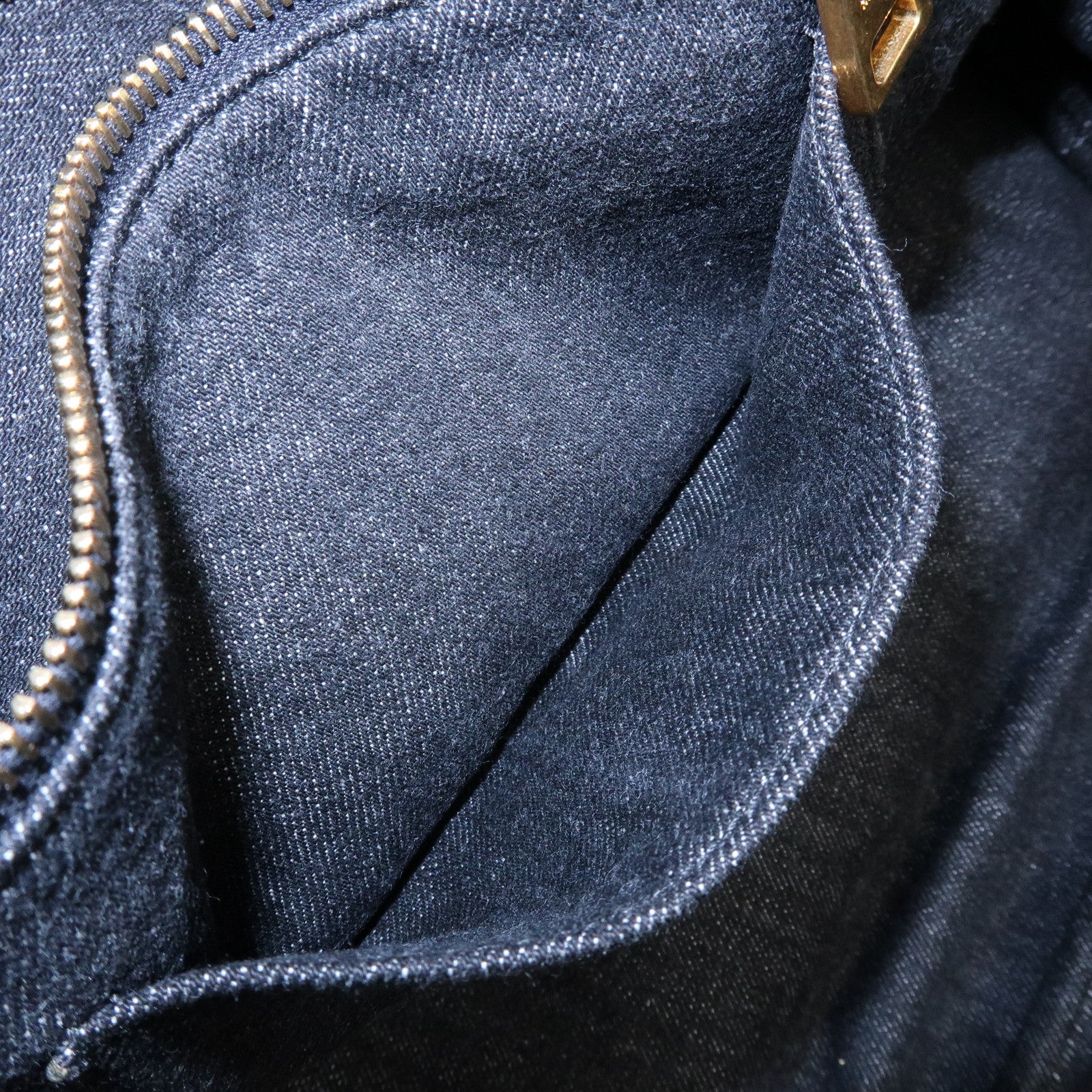 PRADA Triangle Logo Canapa Canvas 2Way Tote Hand Bag Black BN2642