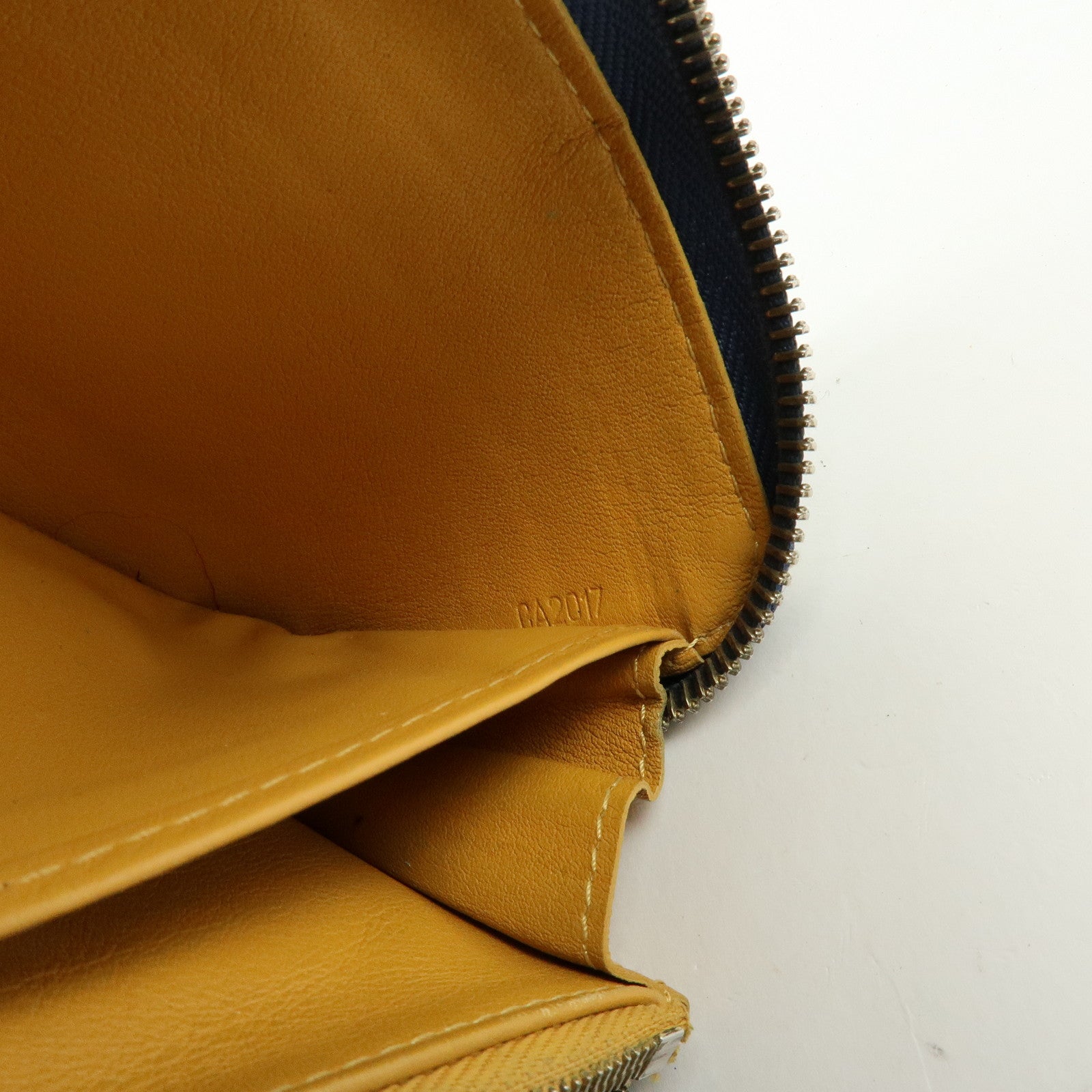 Louis Vuitton Monogram Denim Zippy Wallet Long Wallet Blue M95341