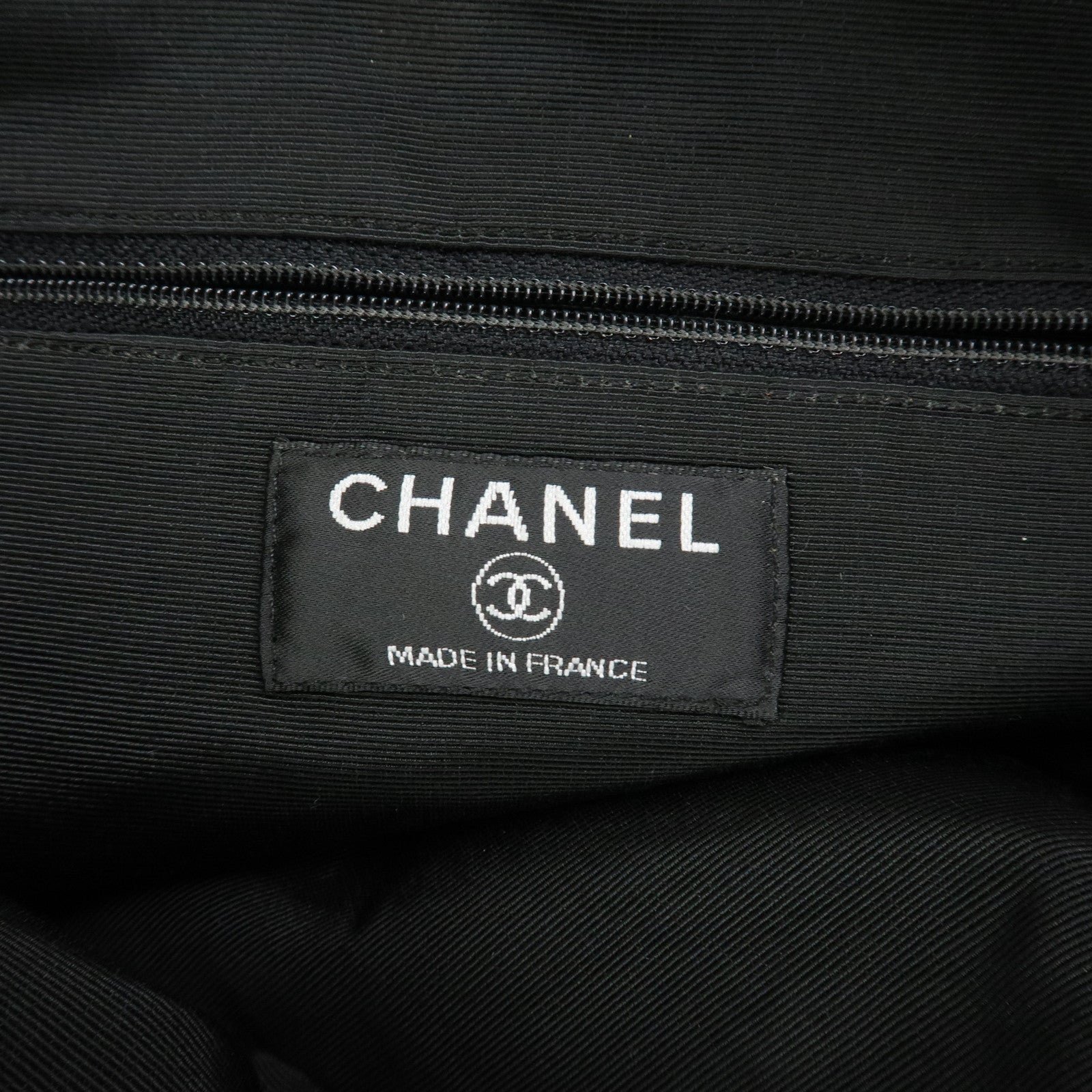 CHANEL COCO Mark Logo Fur Suede Hand Bag Grey
