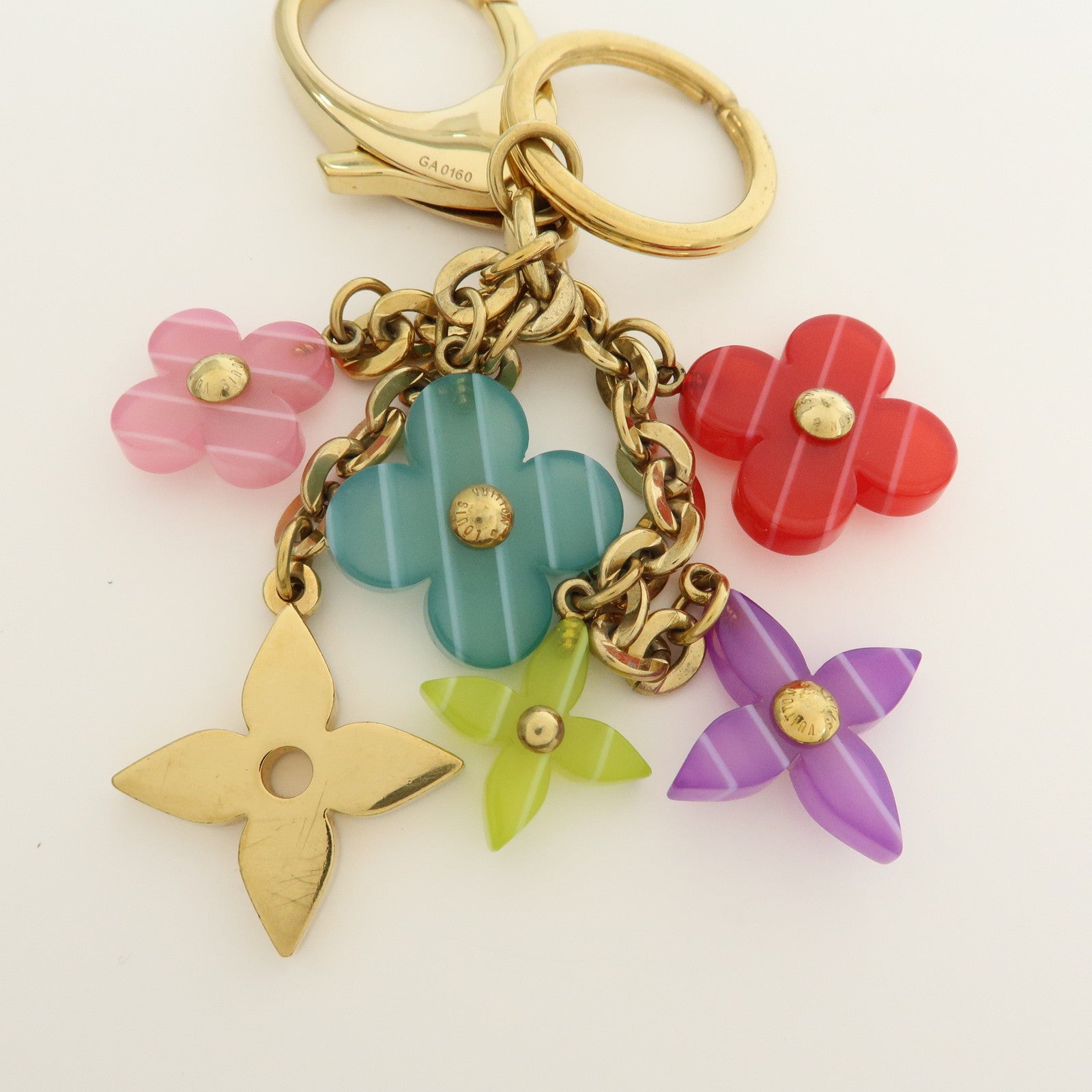 Louis Vuitton Porte Cles Pop Flower Key Chain Multicolor M66144