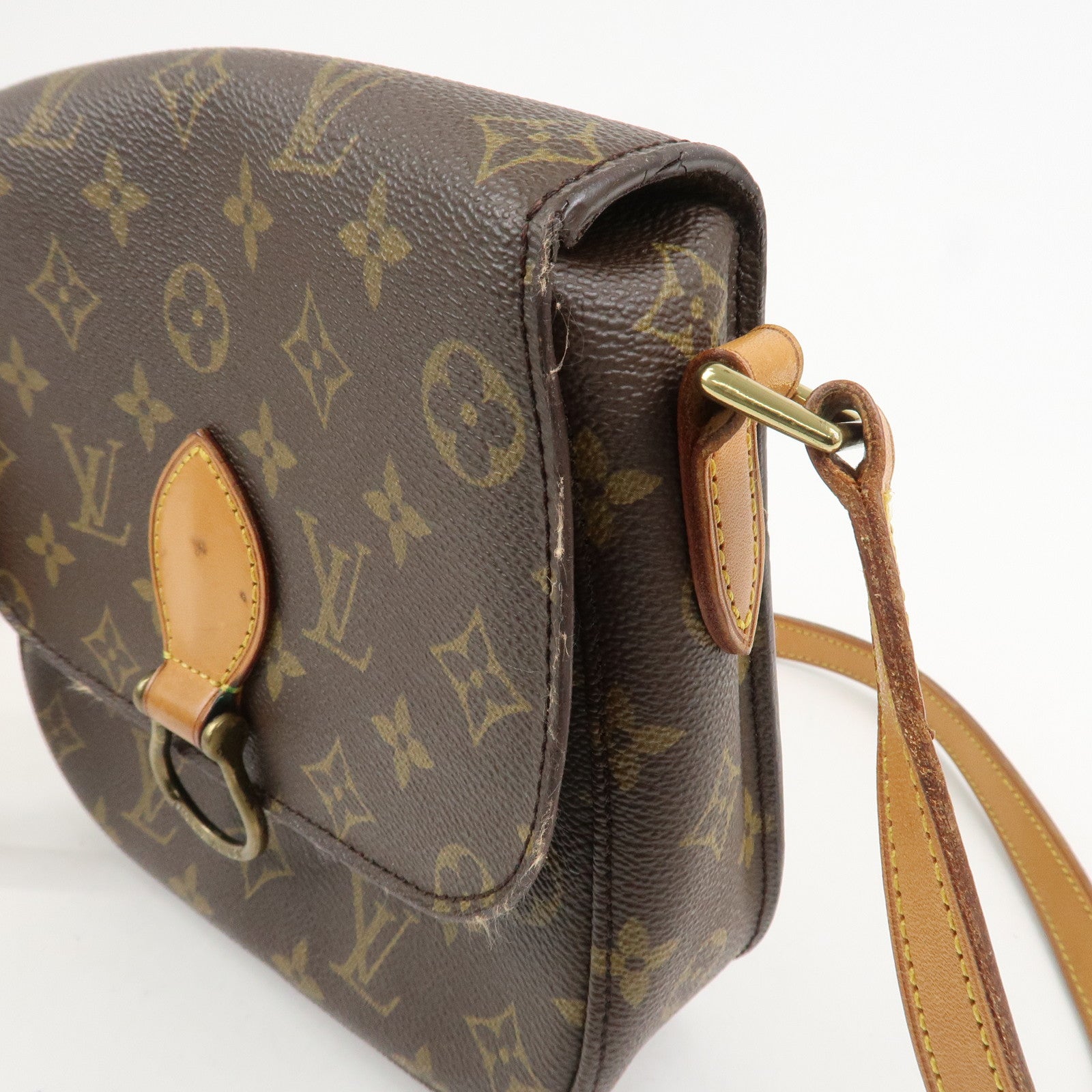 Louis Vuitton Monogram Saint Cloud MM Shoulder Bag Brown M51243