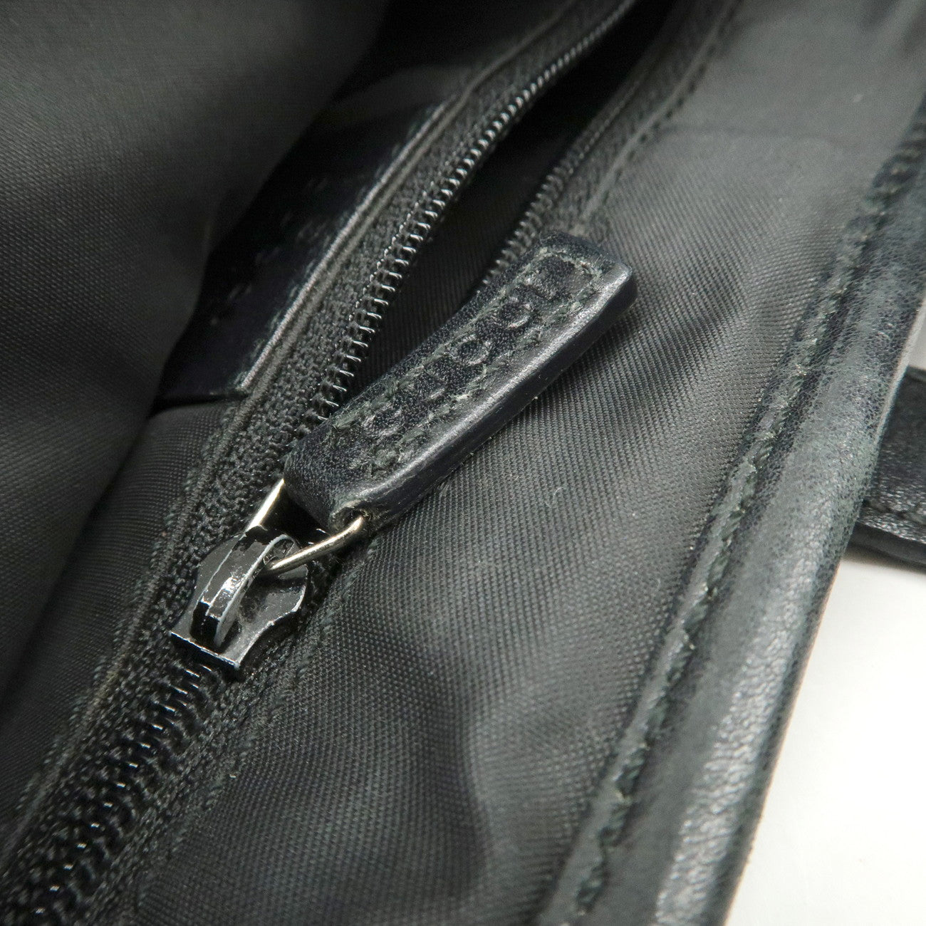 GUCCI Jackie Canvas Leather Shoulder Bag Hand Bag Black 001・9735