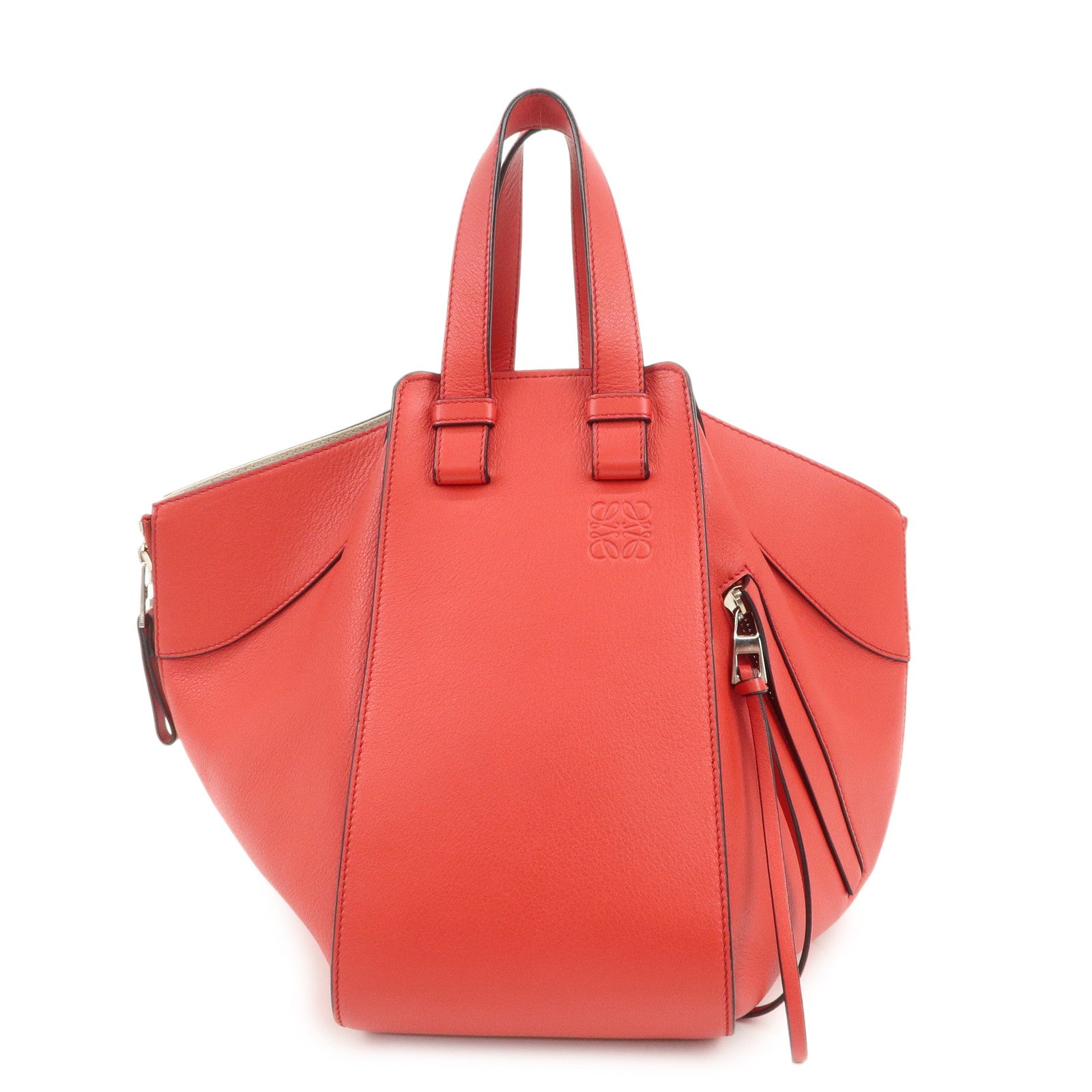 LOEWE Anagram Hammock Small Shoulder Bag Crossbody Bag Red 0011840