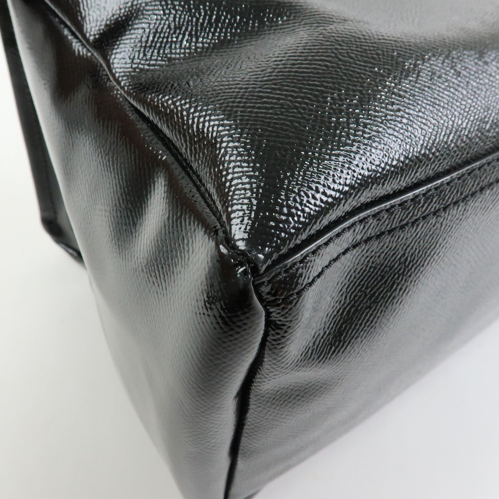 GIVENCHY Pandora Patent Leather 2Way Shoulder Bag Hand Bag Black