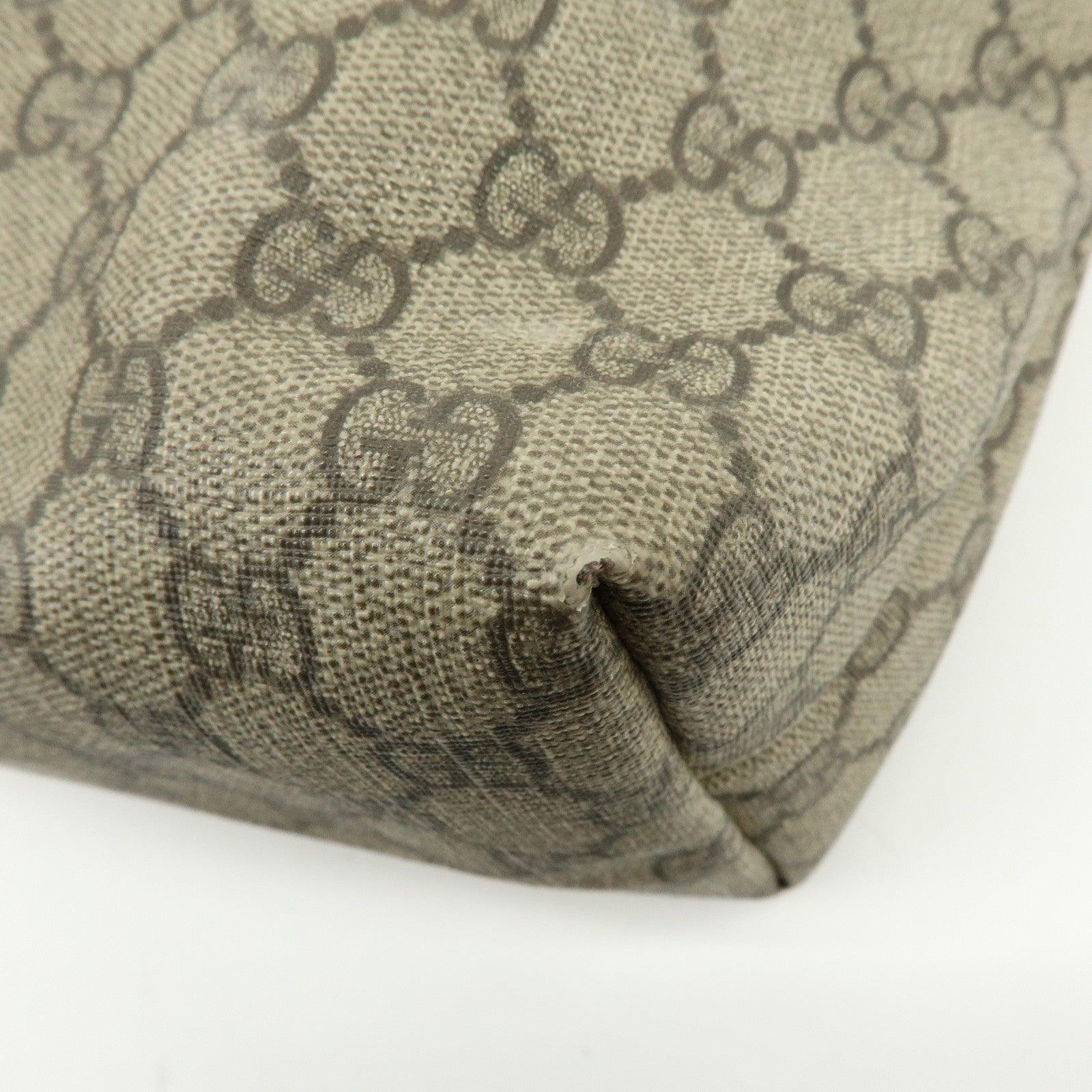 GUCCI GG Supreme Leather Sherry Tote Bag Shoulder Bag 211134