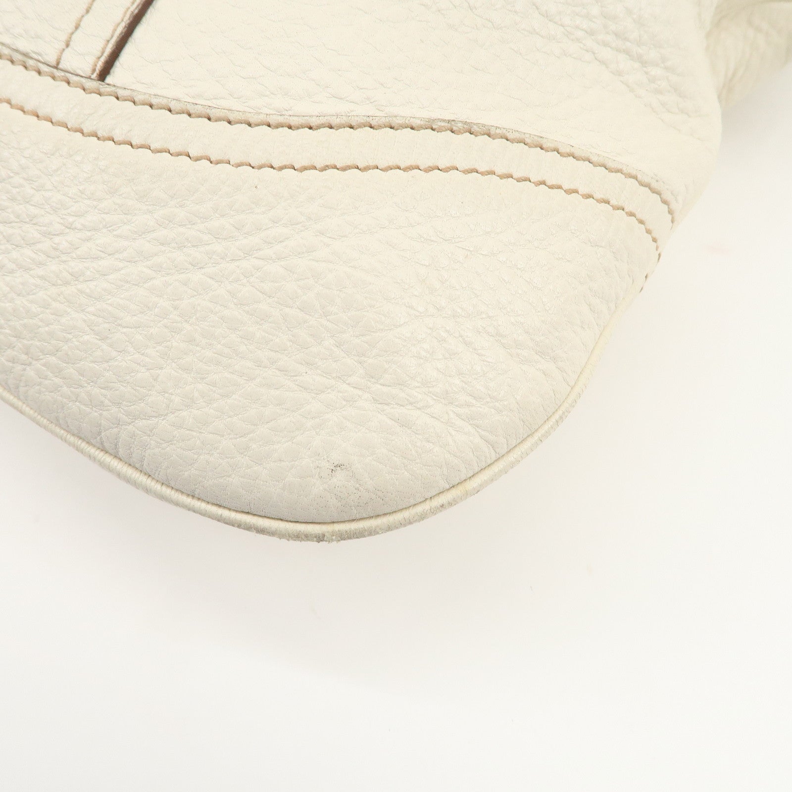 PRADA Logo Shoulder Bag Hand Bag Ivory
